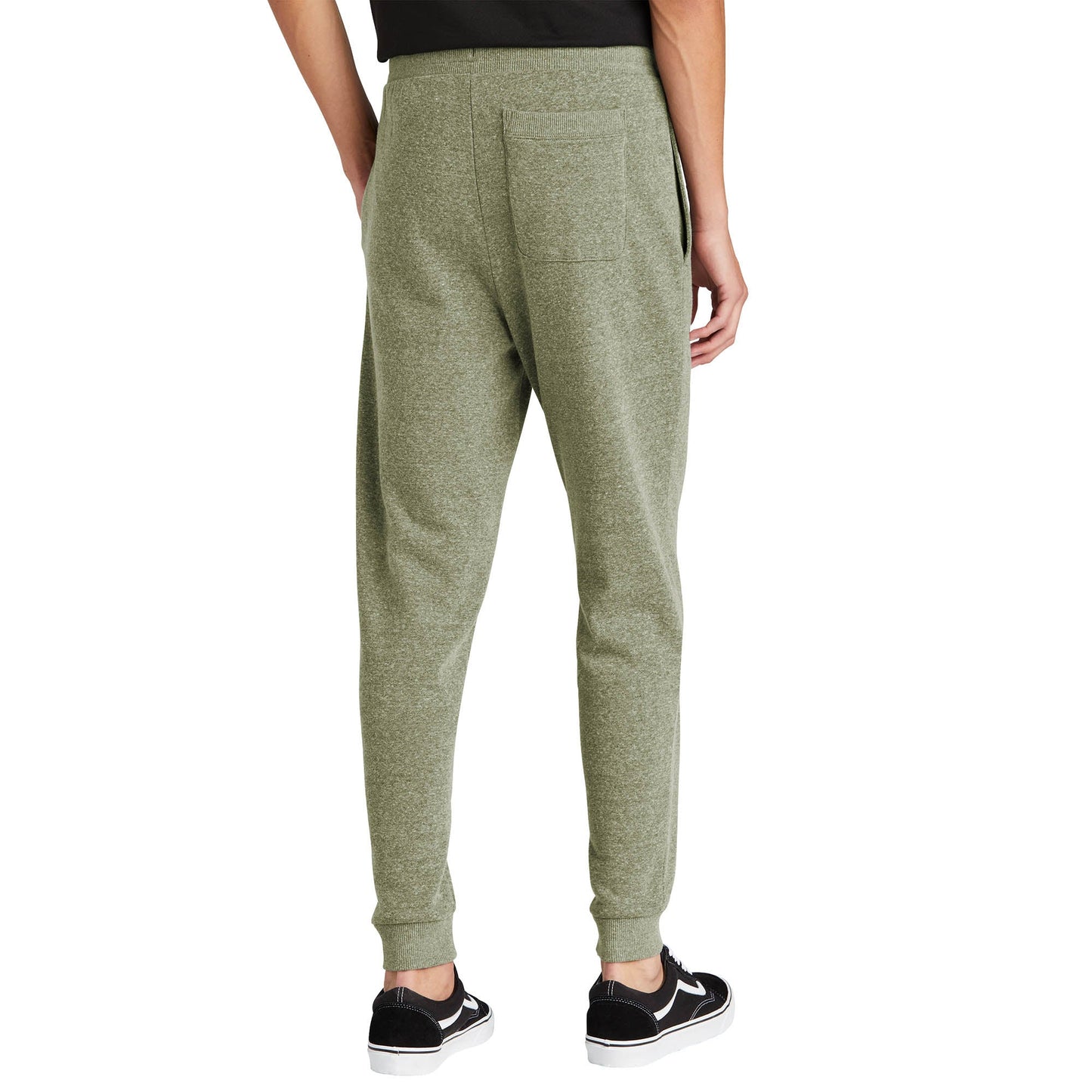 Black Sweatpants - District - Cozy Tri Fleece Jogger - Soft Comfort