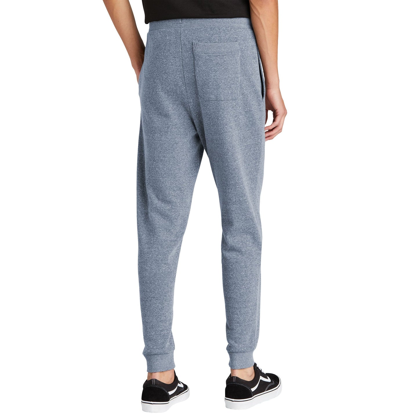 Black Sweatpants - District - Cozy Tri Fleece Jogger - Soft Comfort