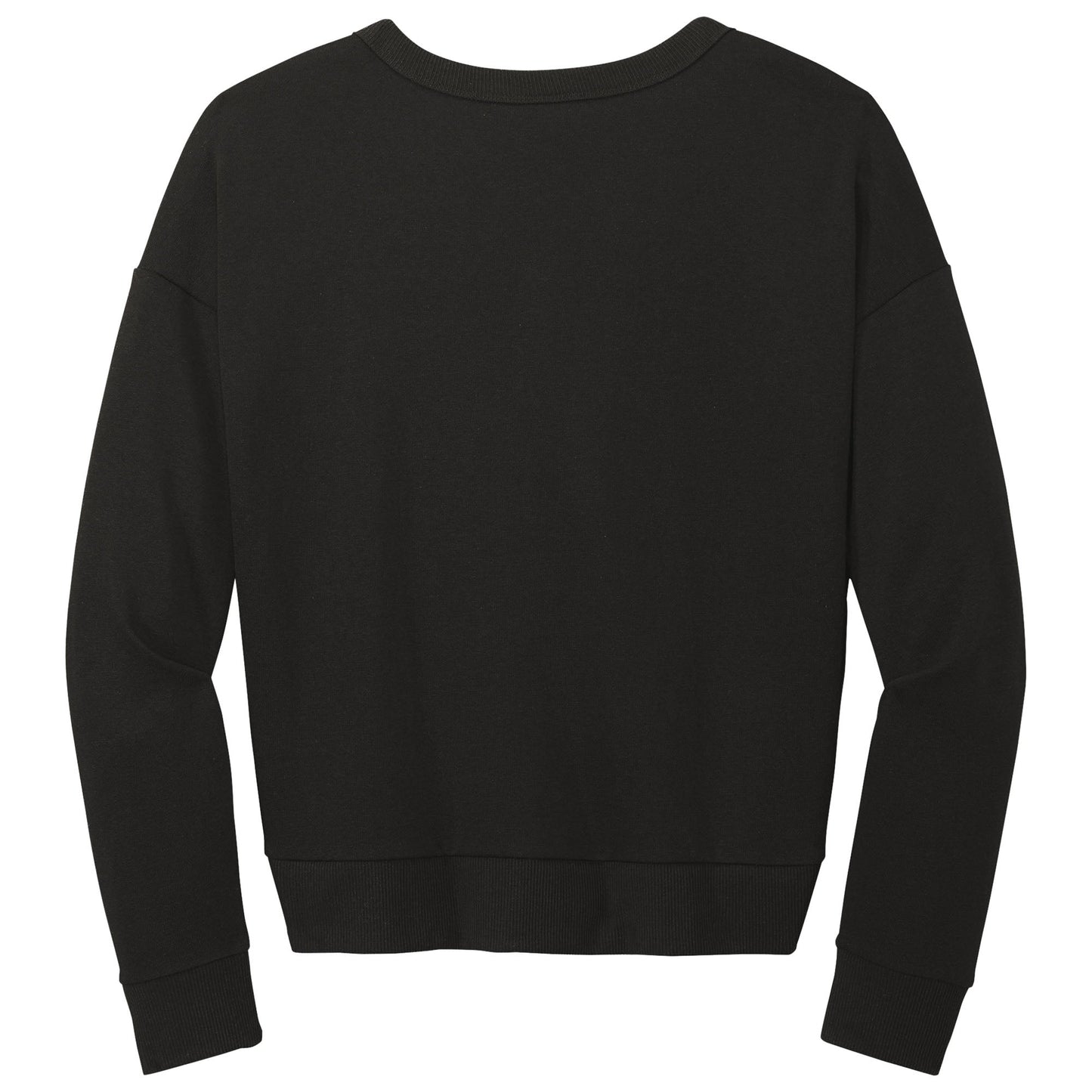 Black Sweatshirt - District - Soft Fleece Fabric