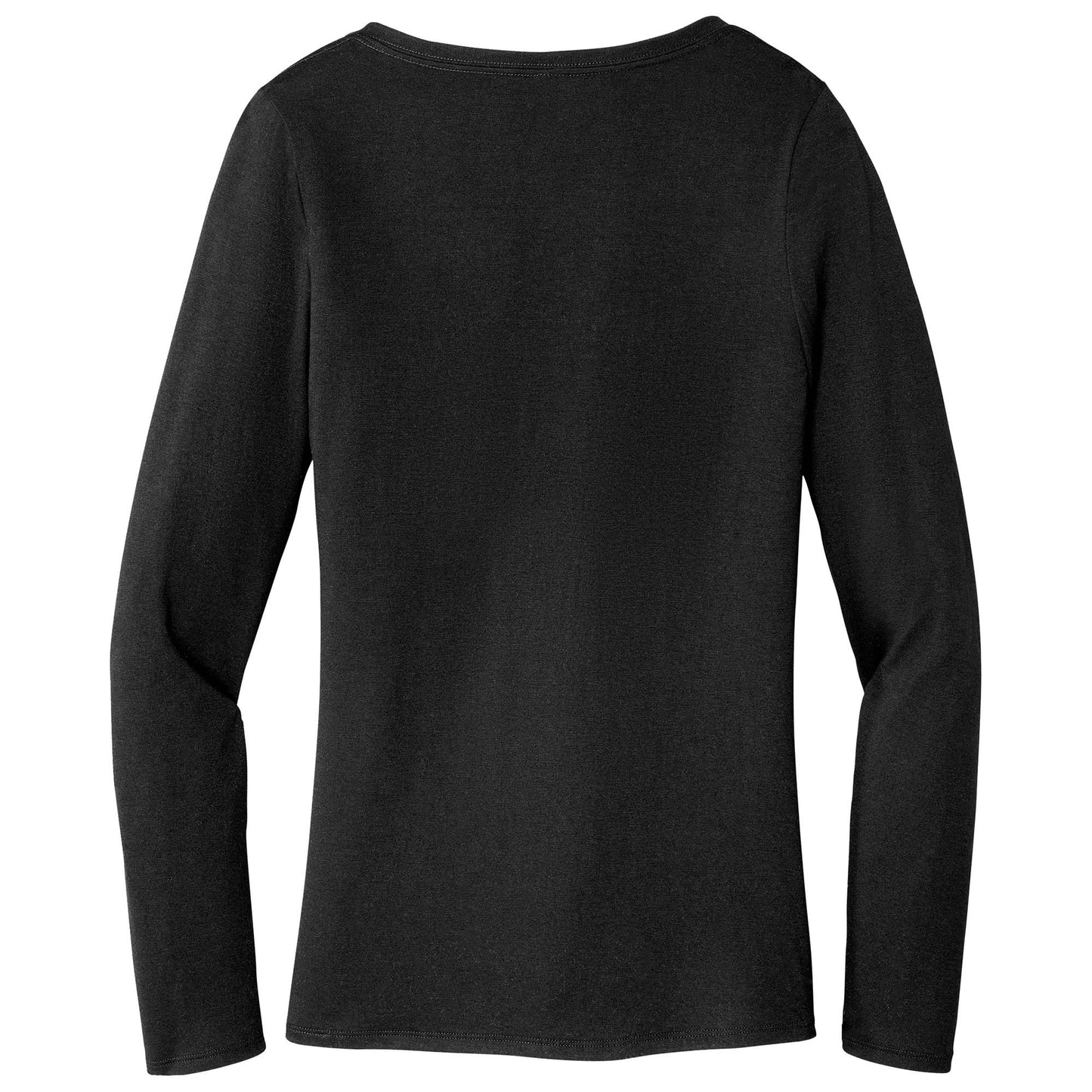 Black T-Shirts - District - Soft Long Sleeve Tee - Comfortable