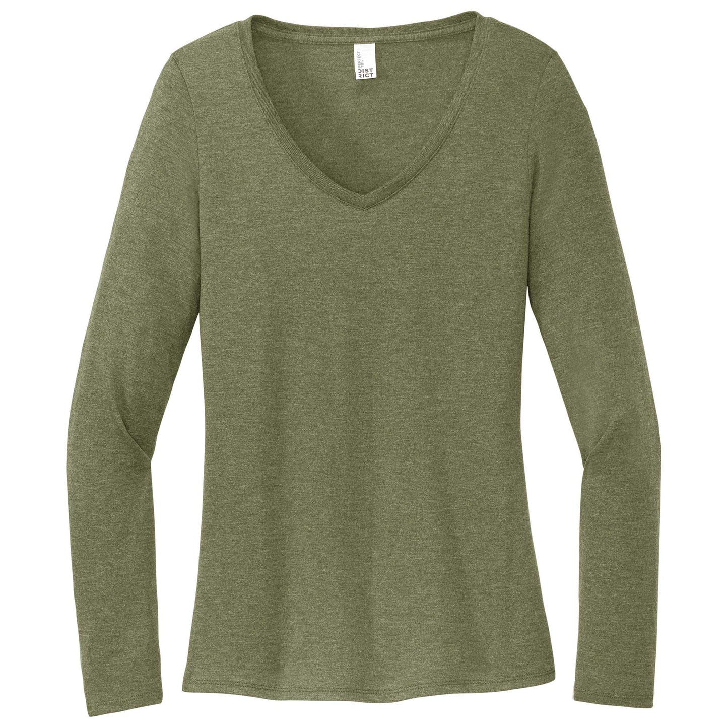Black T-Shirts - District - Soft Long Sleeve Tee - Comfortable