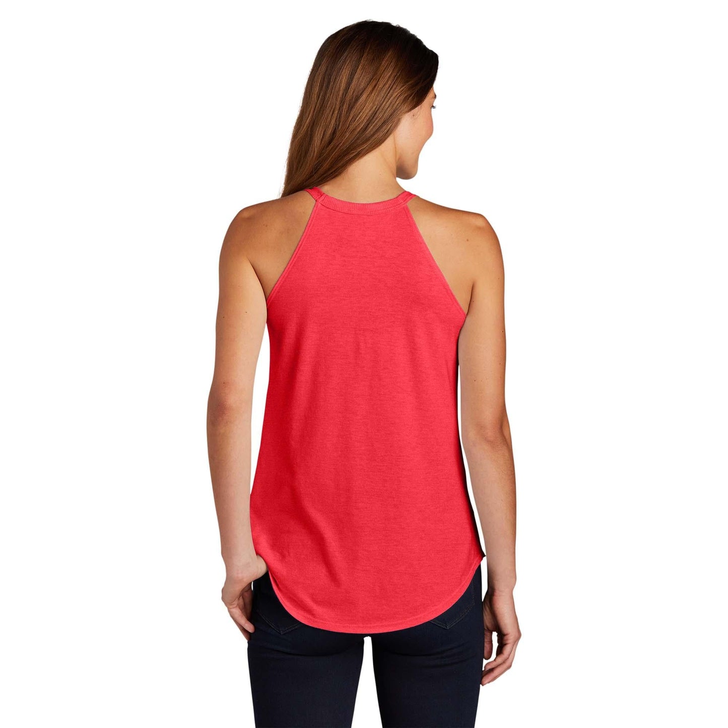 White Tank Tops - District - Tri-Blend Fabric