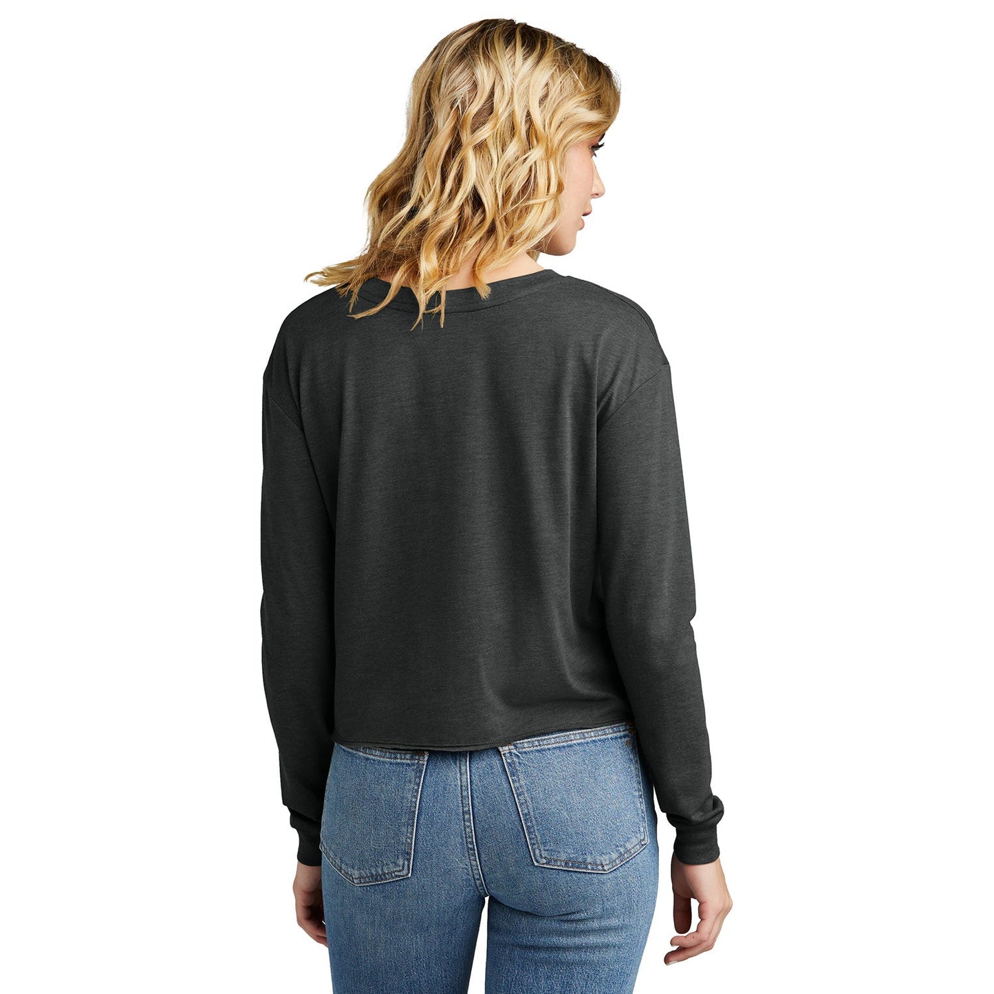 Black T-Shirts - District - Stylish Long Sleeve Tee - Soft Fabric