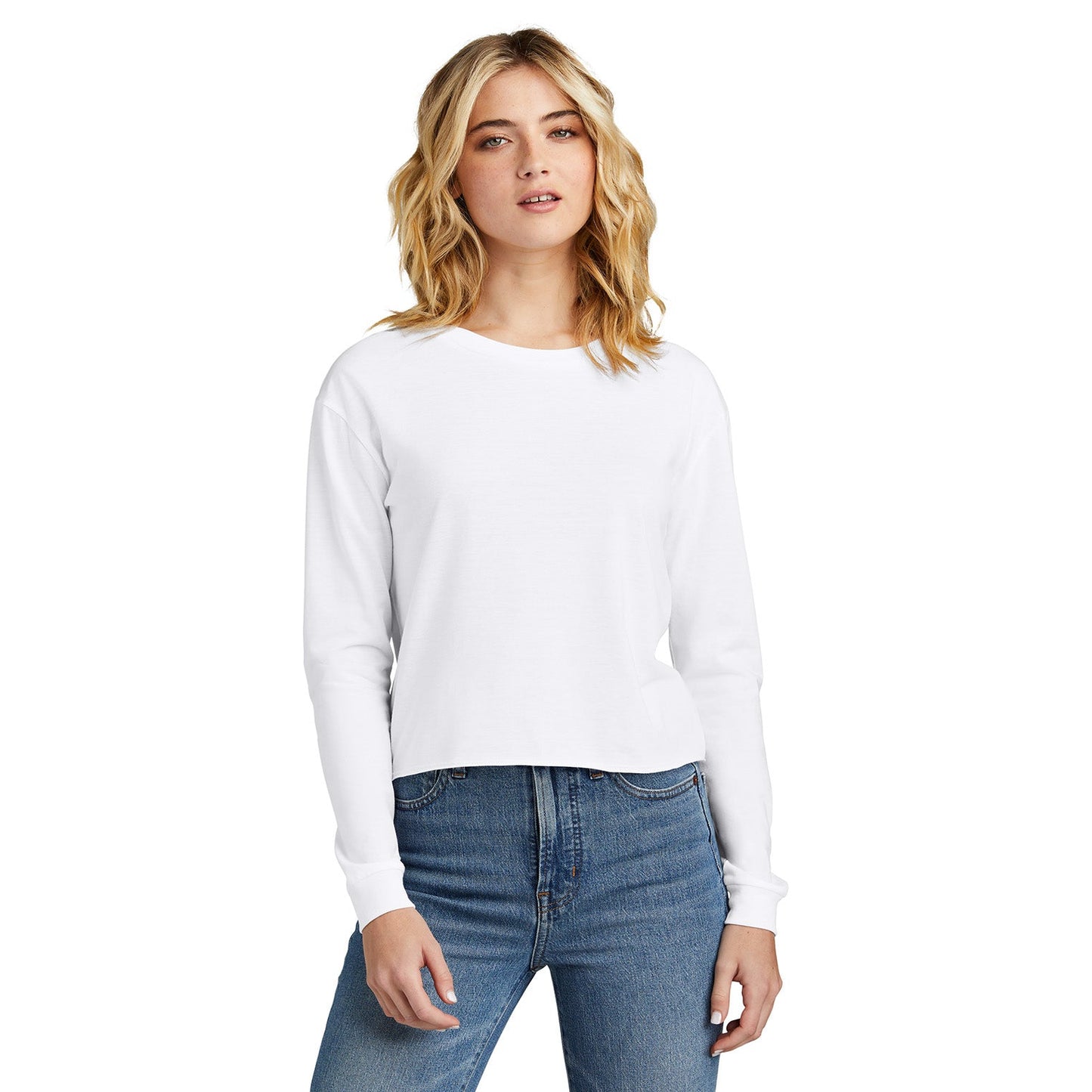 Black T-Shirts - District - Stylish Long Sleeve Tee - Soft Fabric