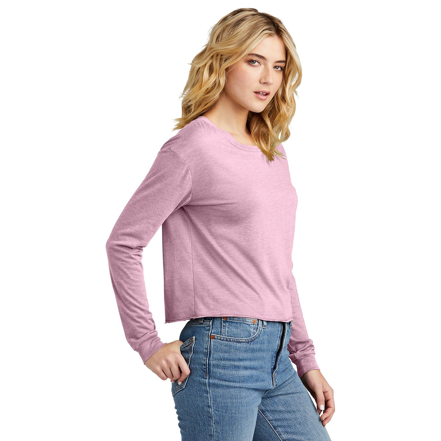 Black T-Shirts - District - Stylish Long Sleeve Tee - Soft Fabric