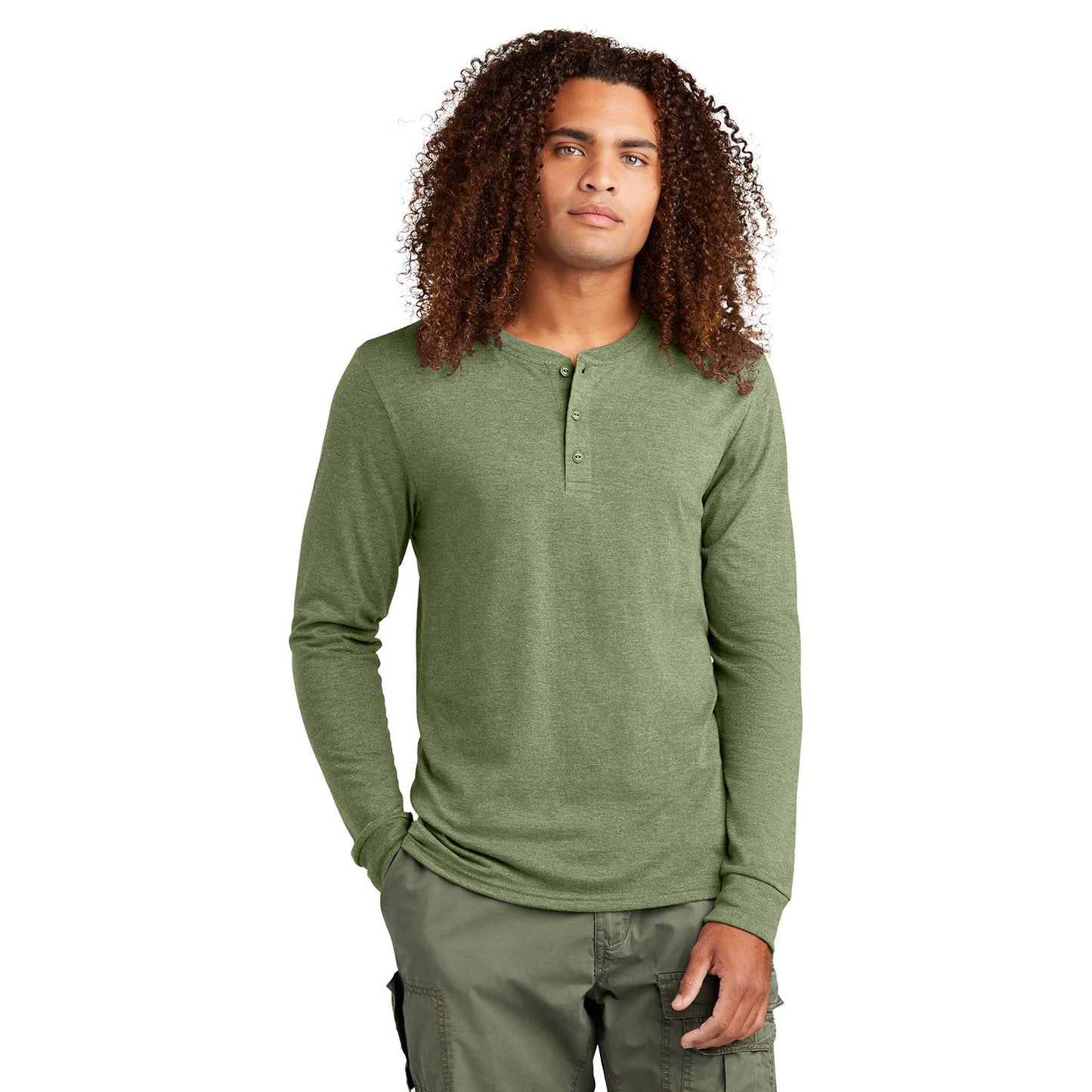 Black Frost Henley Shirt - District - Soft Fabric