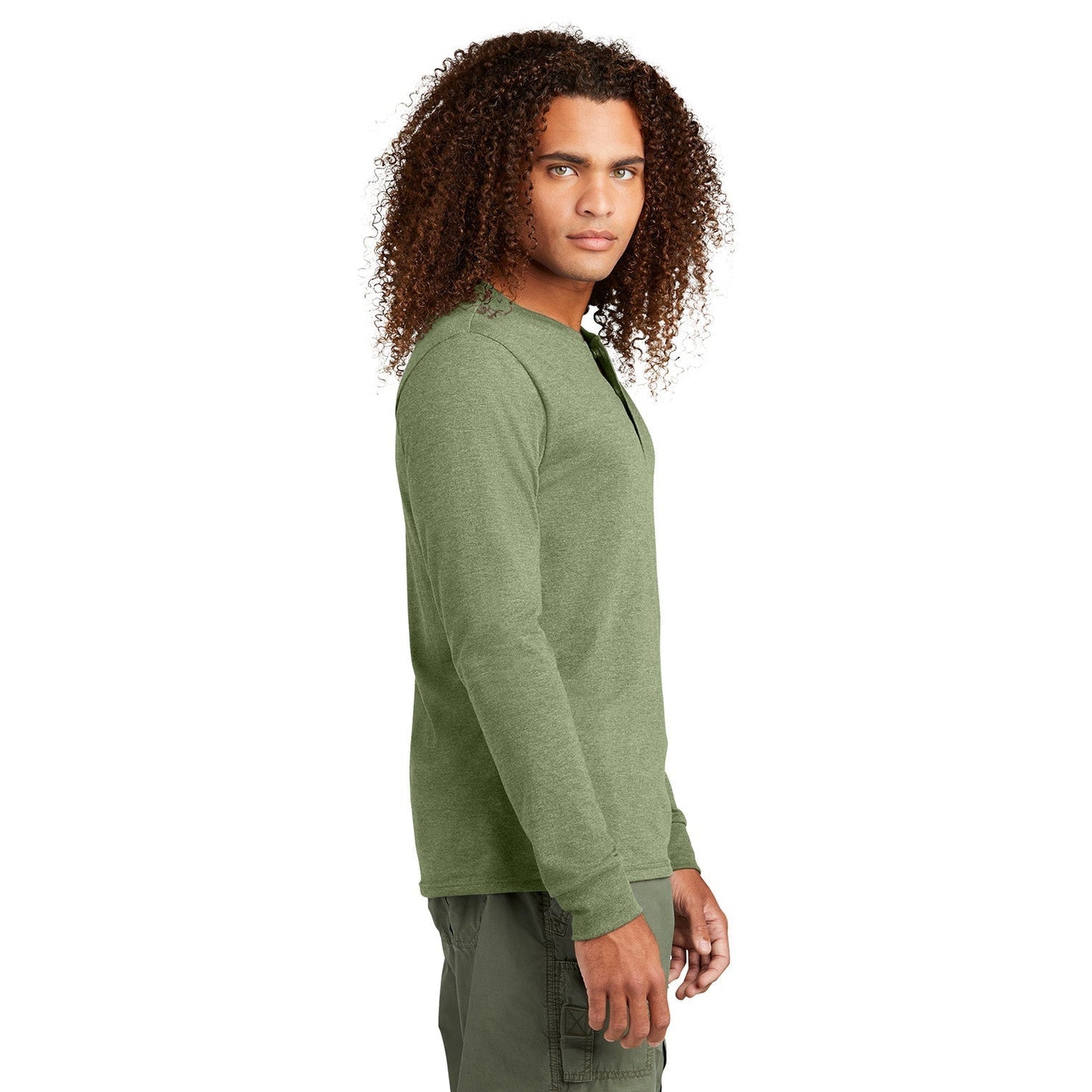 Black Frost Henley Shirt - District - Soft Fabric