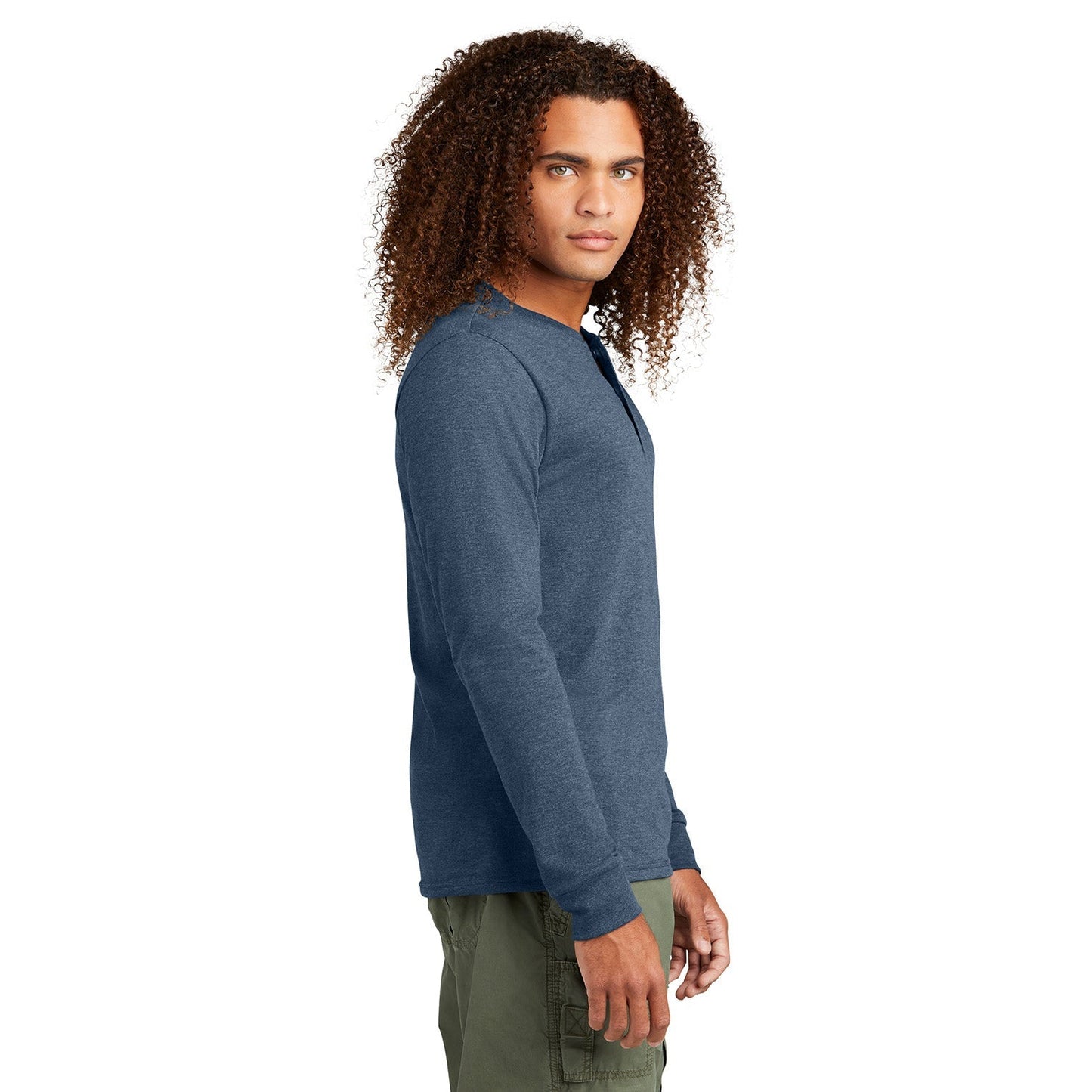 Black Frost Henley Shirt - District - Soft Fabric