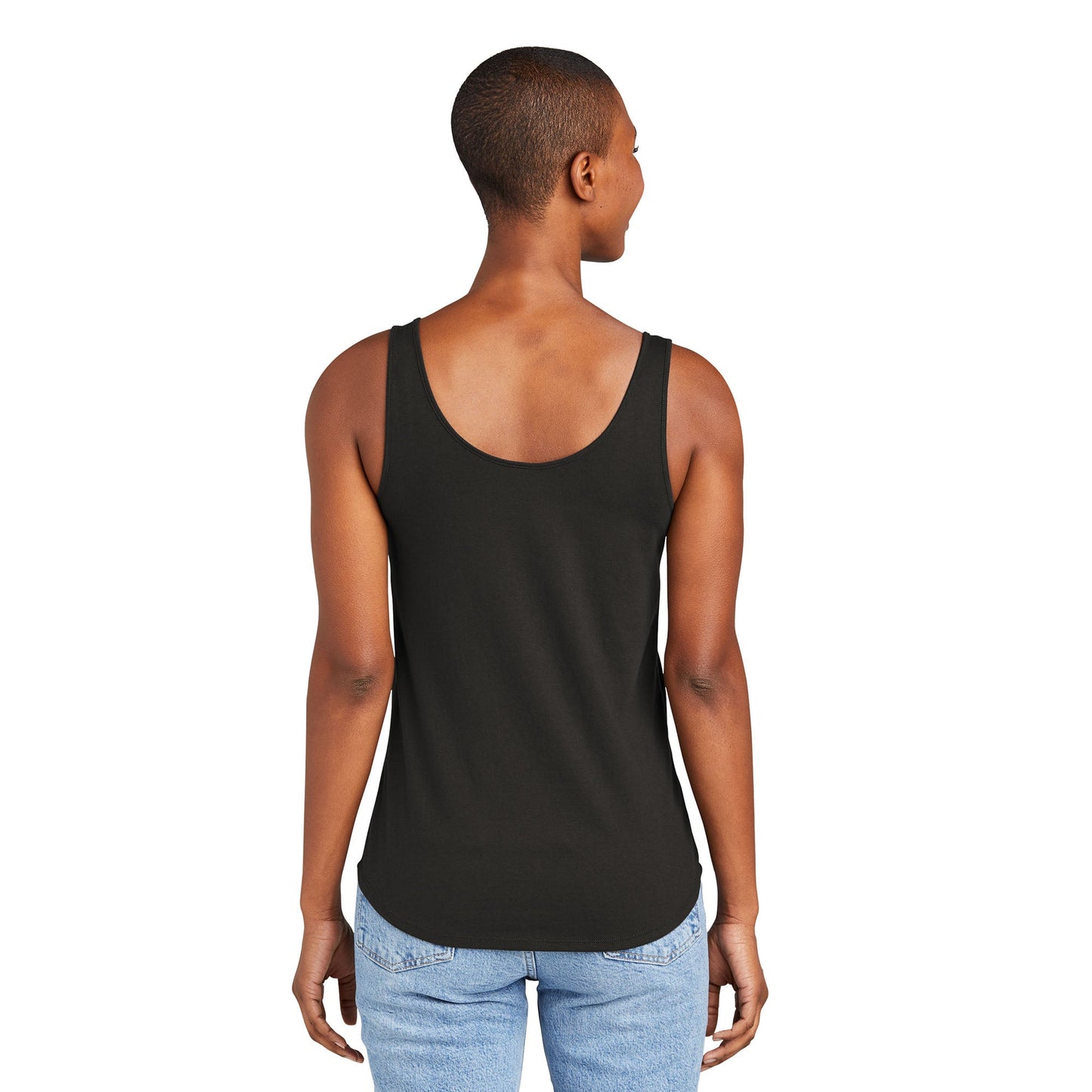 Aqua Heather Tank Tops - District - Soft Tri Blend