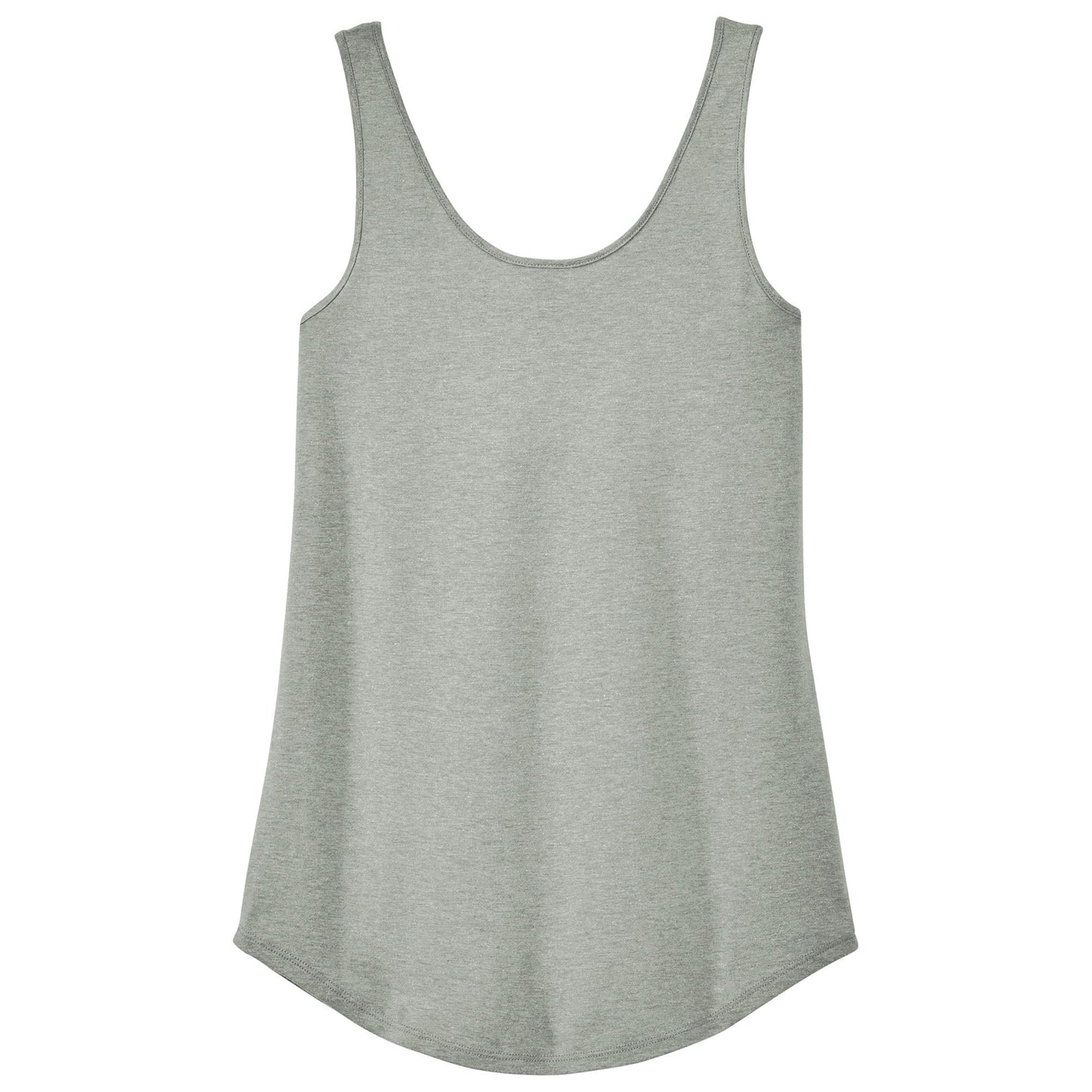 Aqua Heather Tank Tops - District - Soft Tri Blend