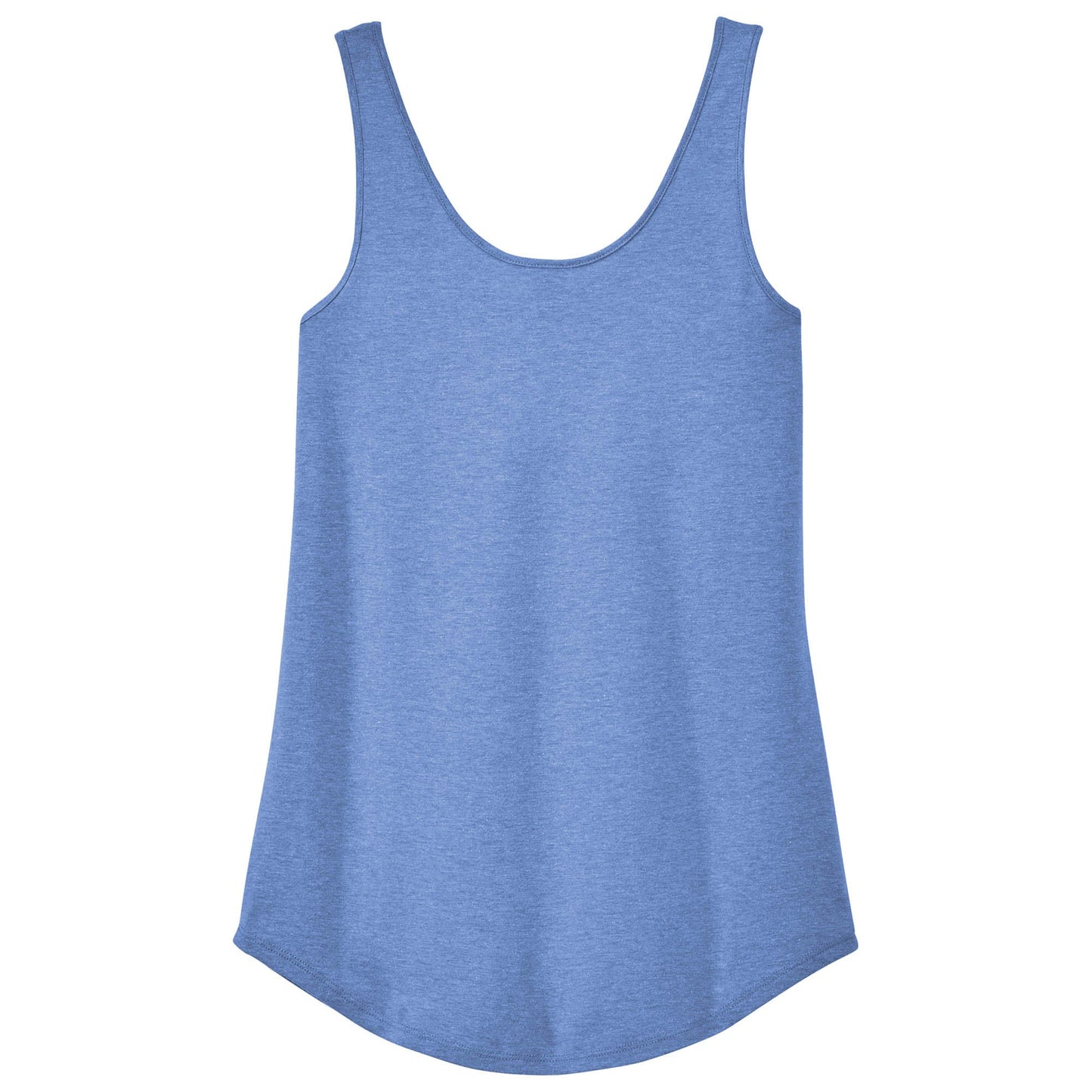 Aqua Heather Tank Tops - District - Soft Tri Blend