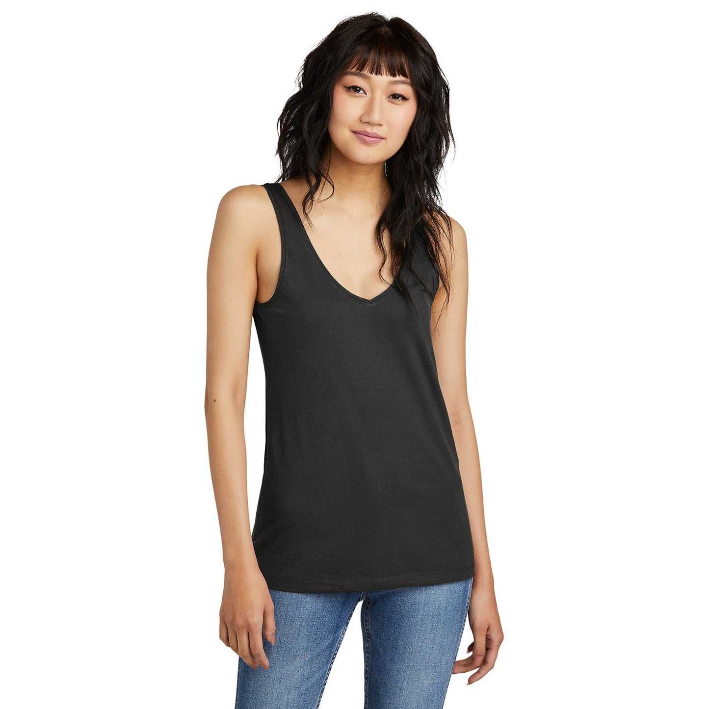 Black Tank Top - District - Soft Cotton Blend