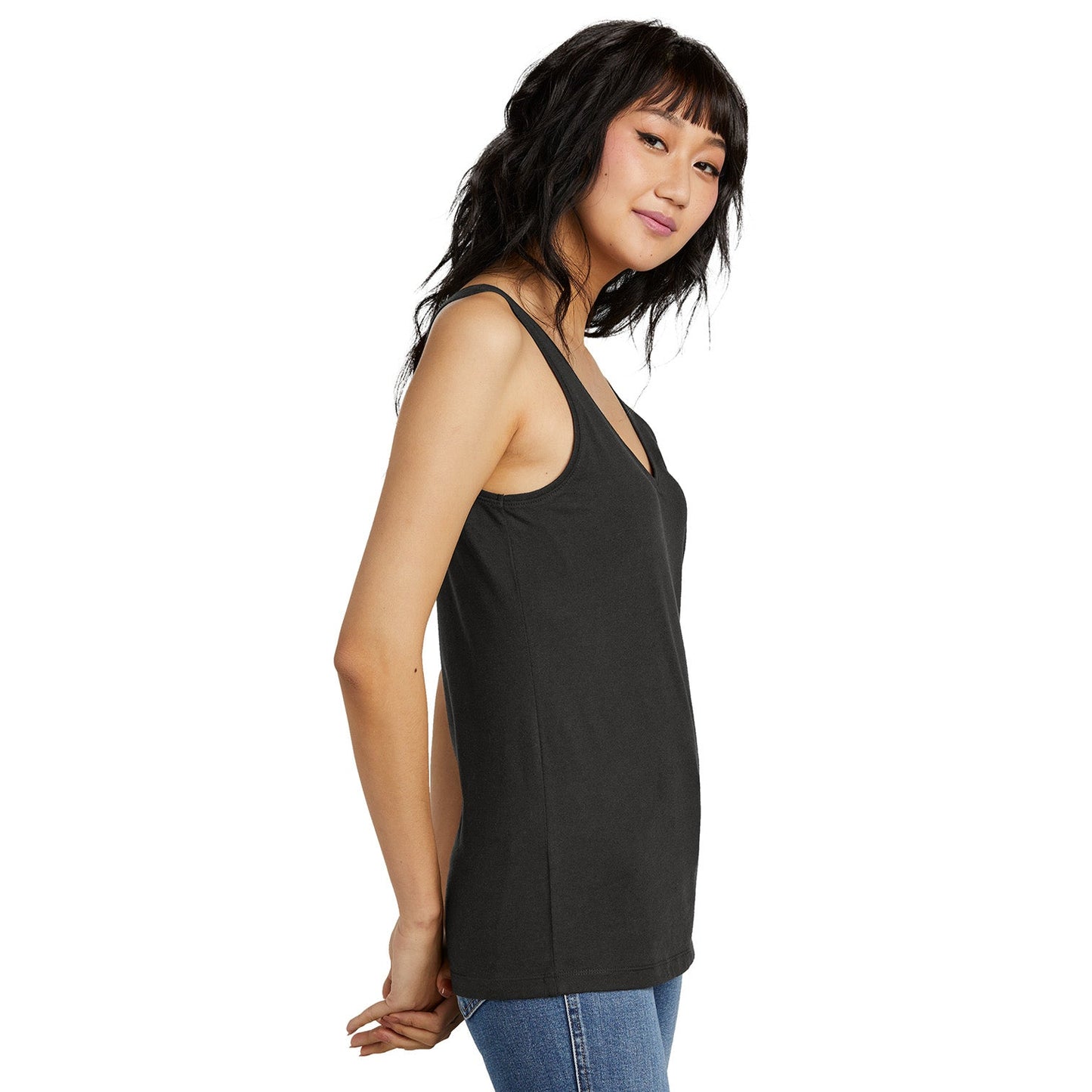 Black Tank Top - District - Soft Cotton Blend