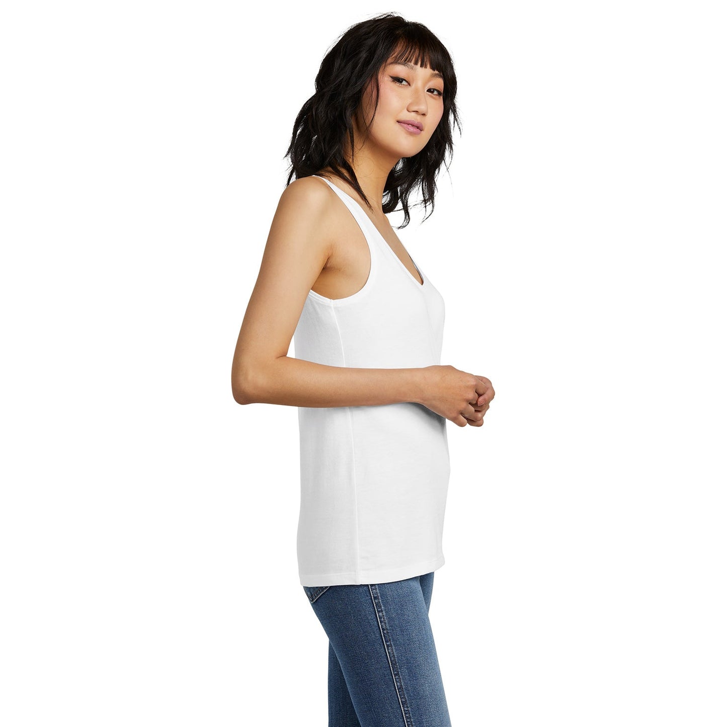 Black Tank Top - District - Soft Cotton Blend