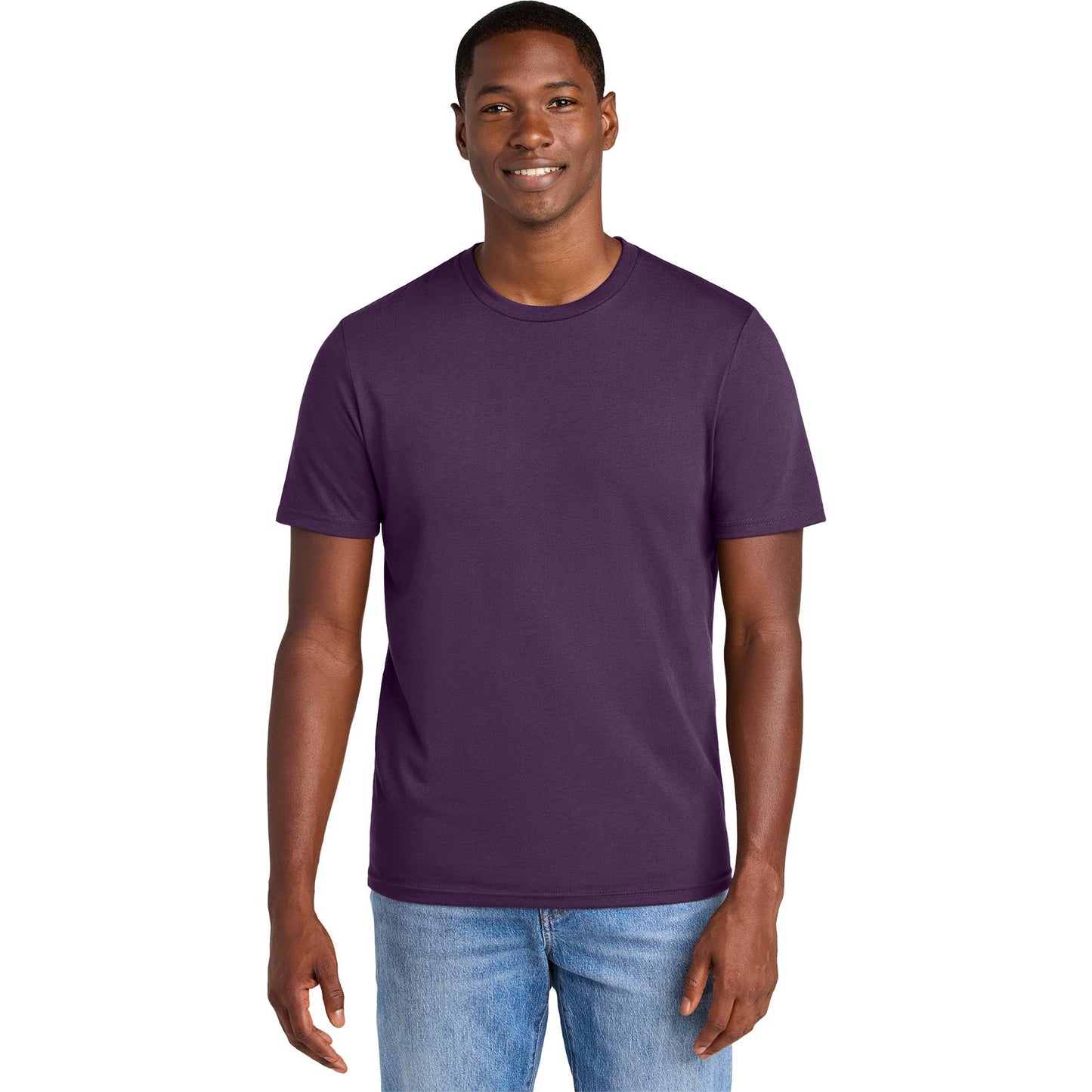 Jet Black T-Shirts - District - Soft Cotton Blend - Stylish Tee