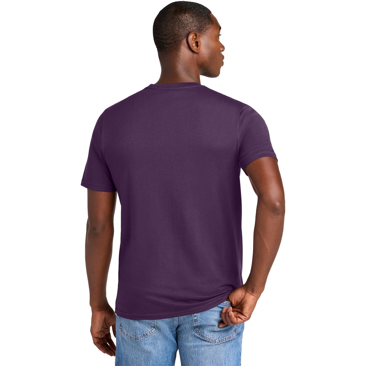 Jet Black T-Shirts - District - Soft Cotton Blend - Stylish Tee