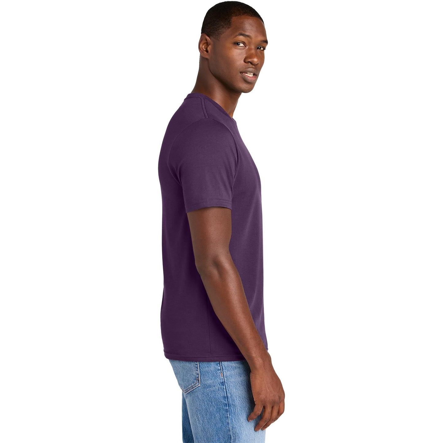 Jet Black T-Shirts - District - Soft Cotton Blend - Stylish Tee