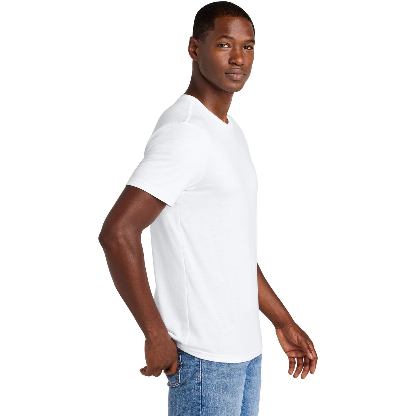 Jet Black T-Shirts - District - Soft Cotton Blend - Stylish Tee