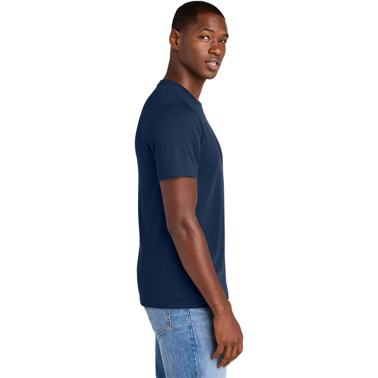 Jet Black T-Shirts - District - Soft Cotton Blend - Stylish Tee