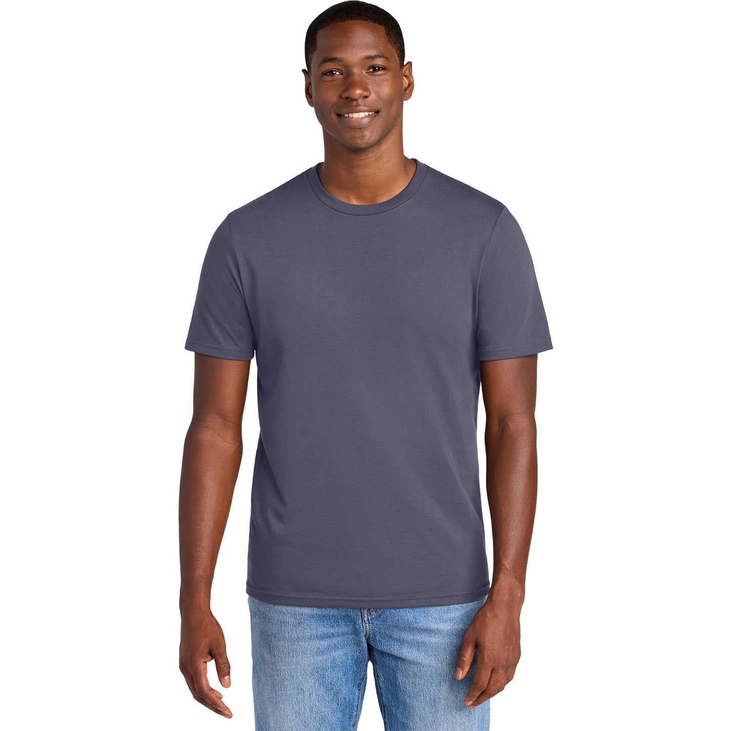 Jet Black T-Shirts - District - Soft Cotton Blend - Stylish Tee