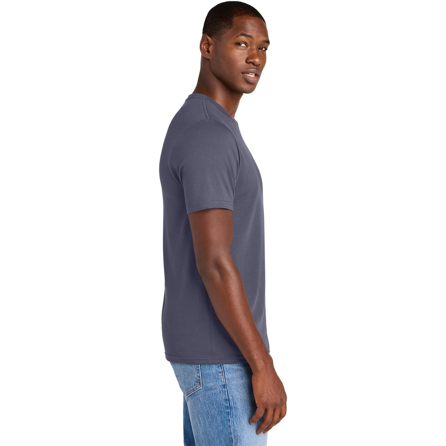 Jet Black T-Shirts - District - Soft Cotton Blend - Stylish Tee