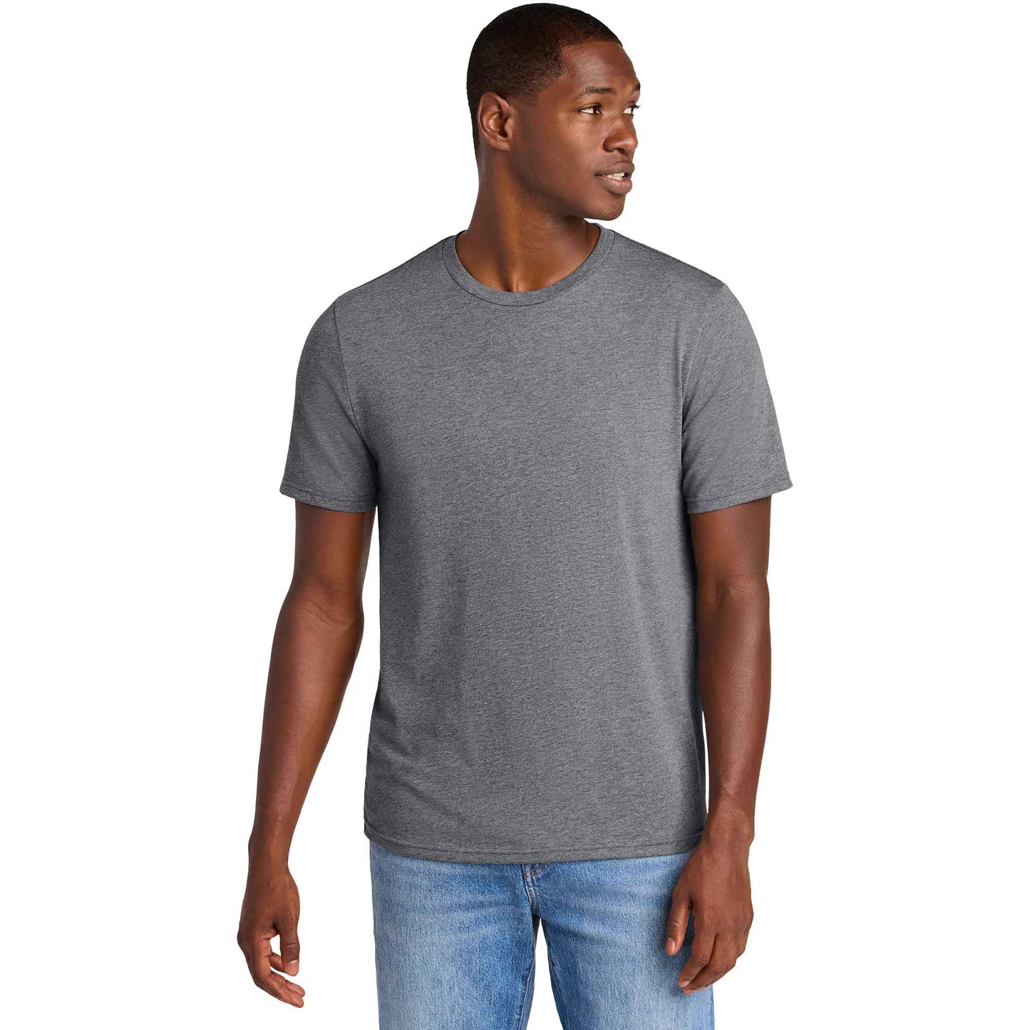 Jet Black T-Shirts - District - Soft Cotton Blend - Stylish Tee