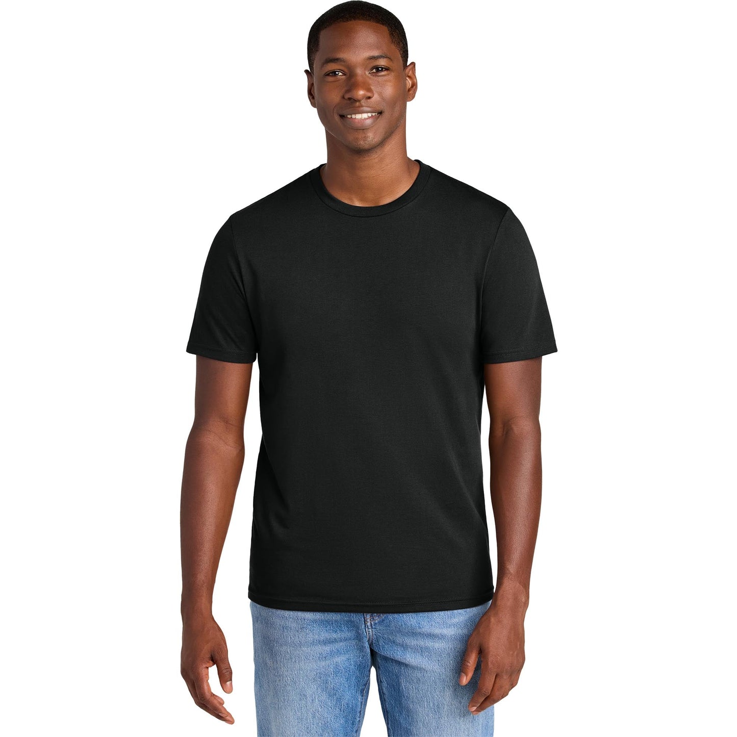 Jet Black T-Shirts - District - Soft Cotton Blend - Stylish Tee