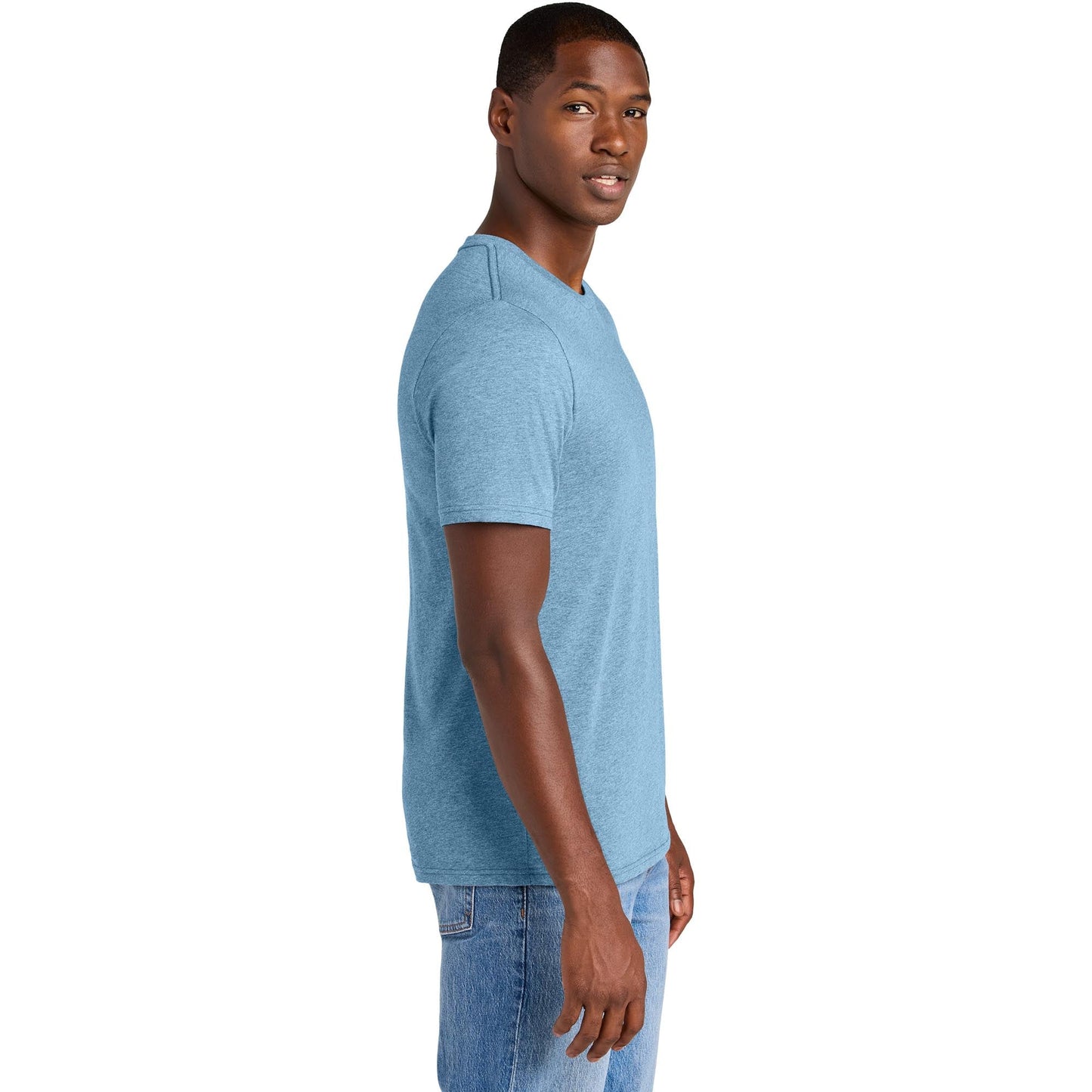 Jet Black T-Shirts - District - Soft Cotton Blend - Stylish Tee