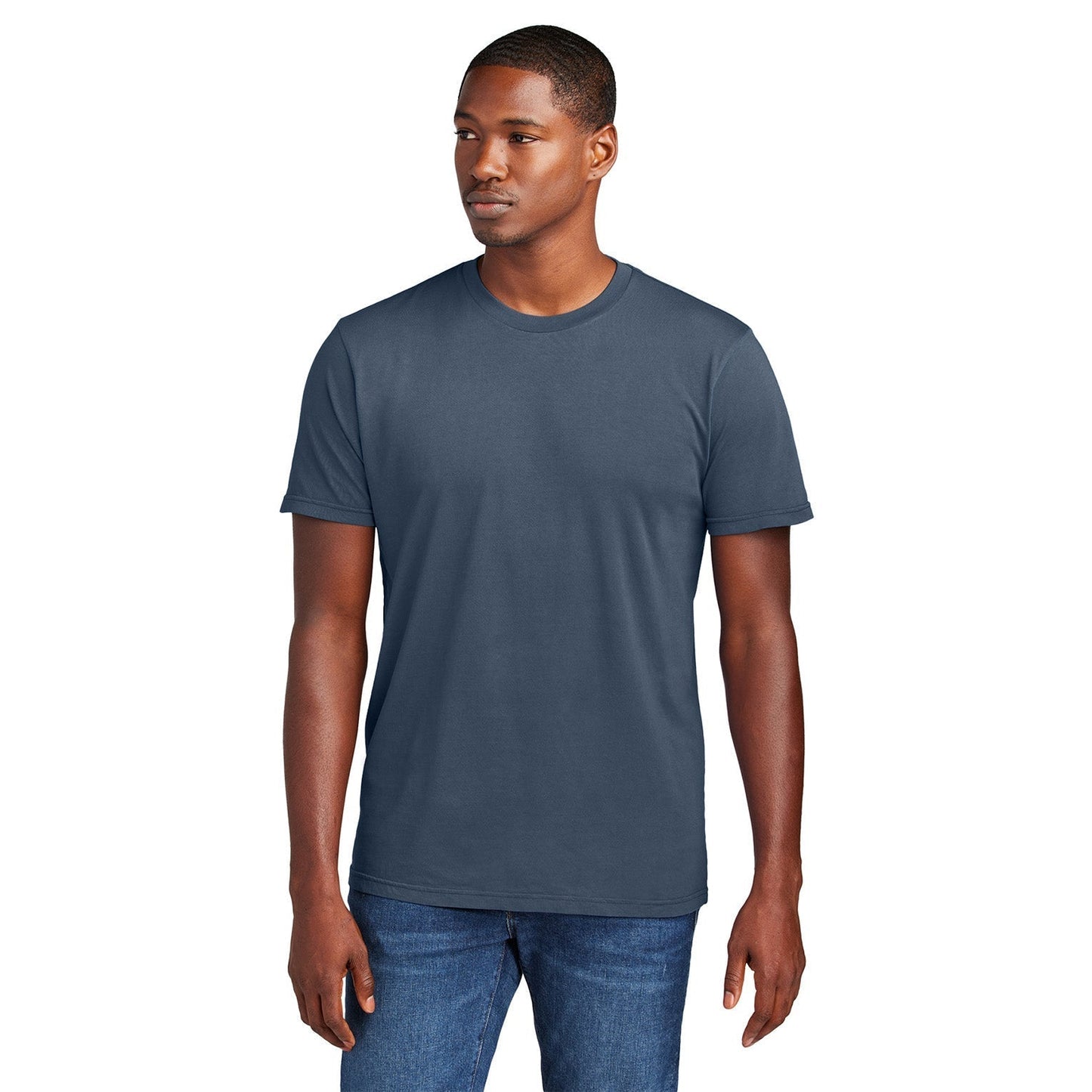 Black T-Shirts - District - Combed Cotton Unique Color