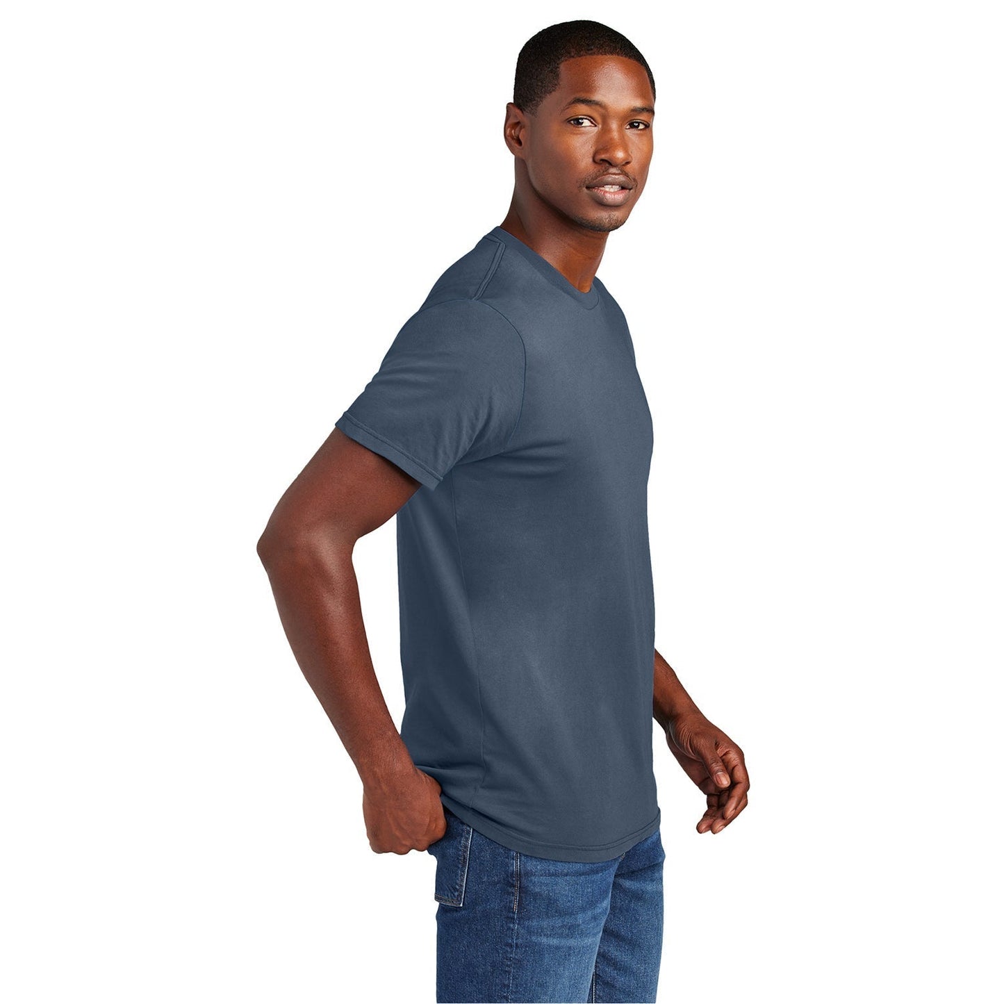 Black T-Shirts - District - Combed Cotton Unique Color