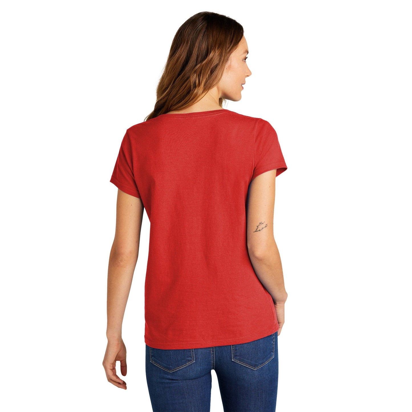 Black T-Shirts - District - Comfortable V-Neck Tee