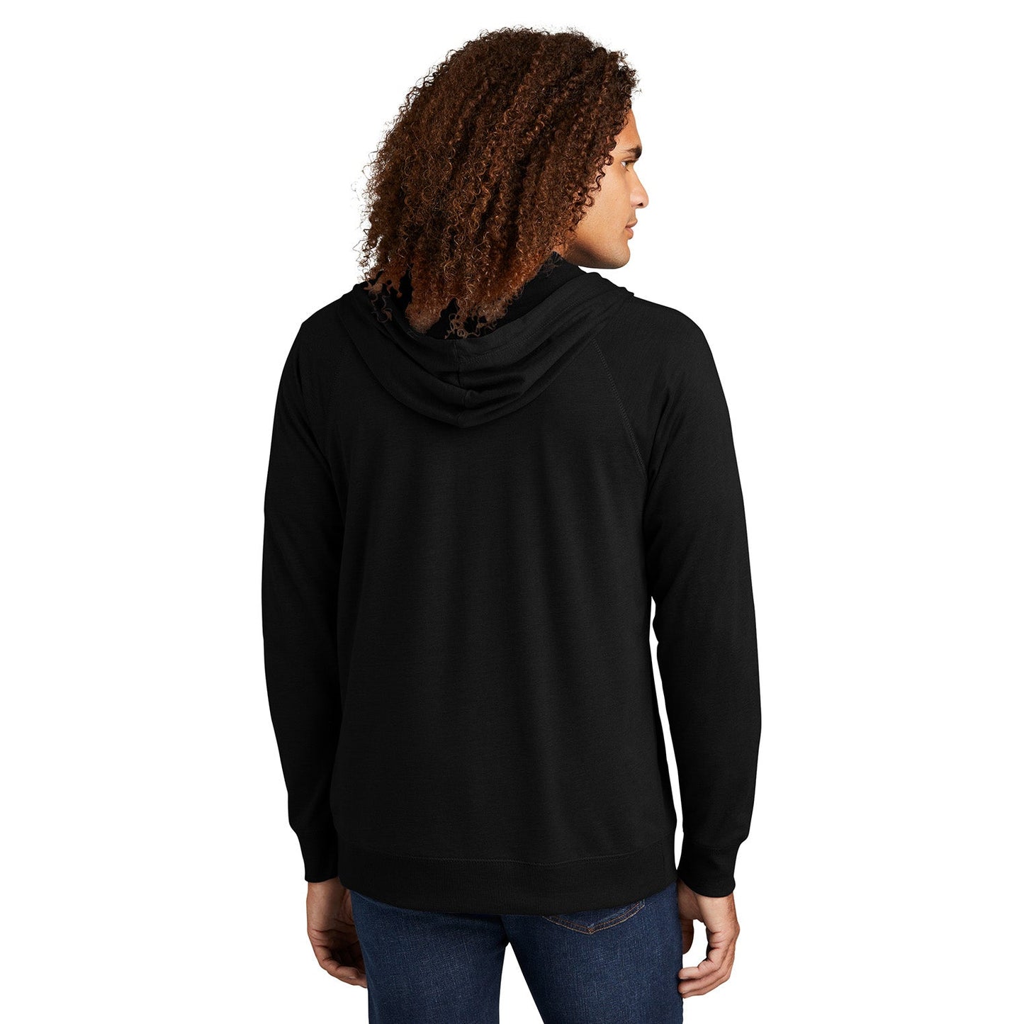 Black Sweatshirts - District - Cozy Full-Zip Hoodie - Casual Comfort