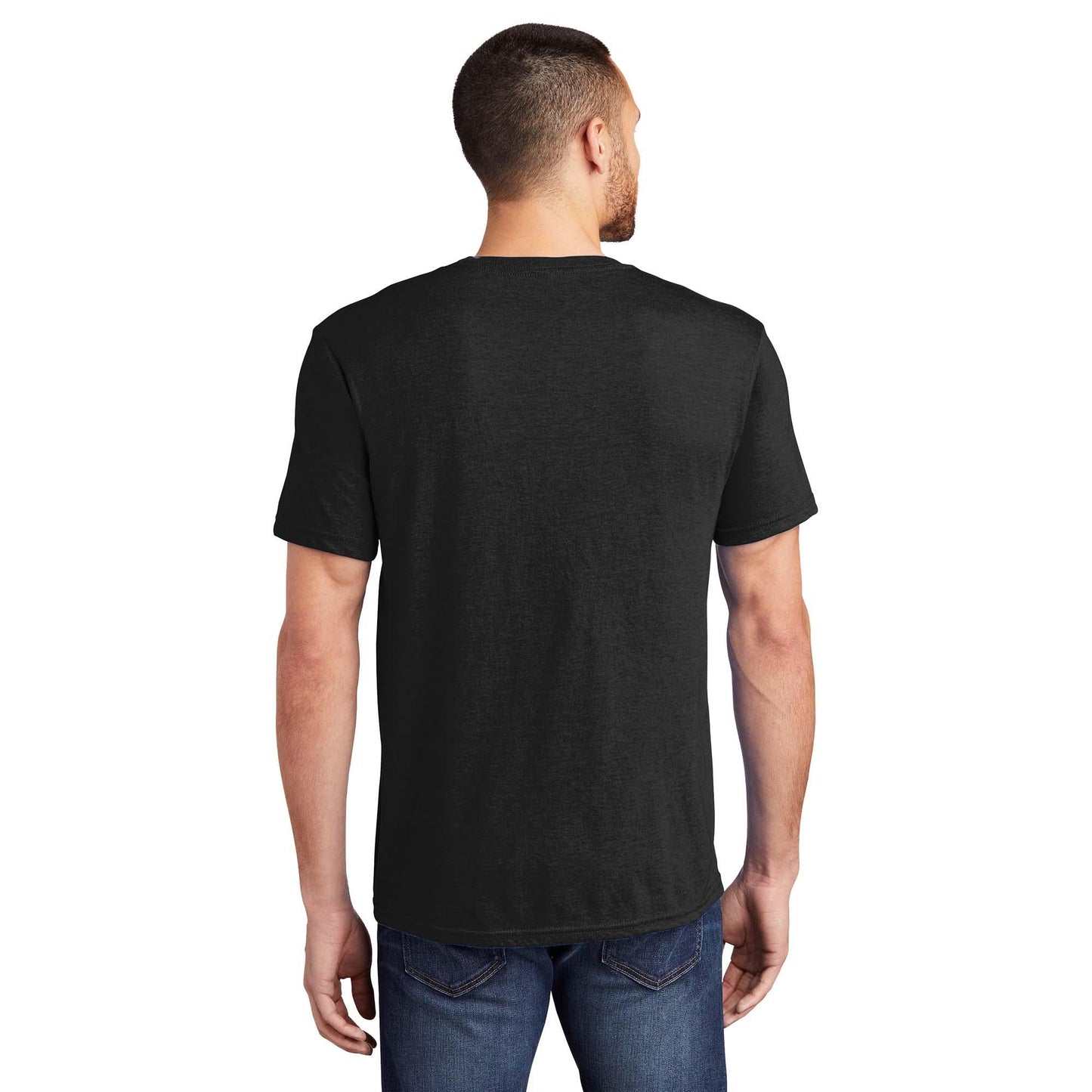 Black T-Shirts - District - Soft Cotton Blend - Comfortable Wear