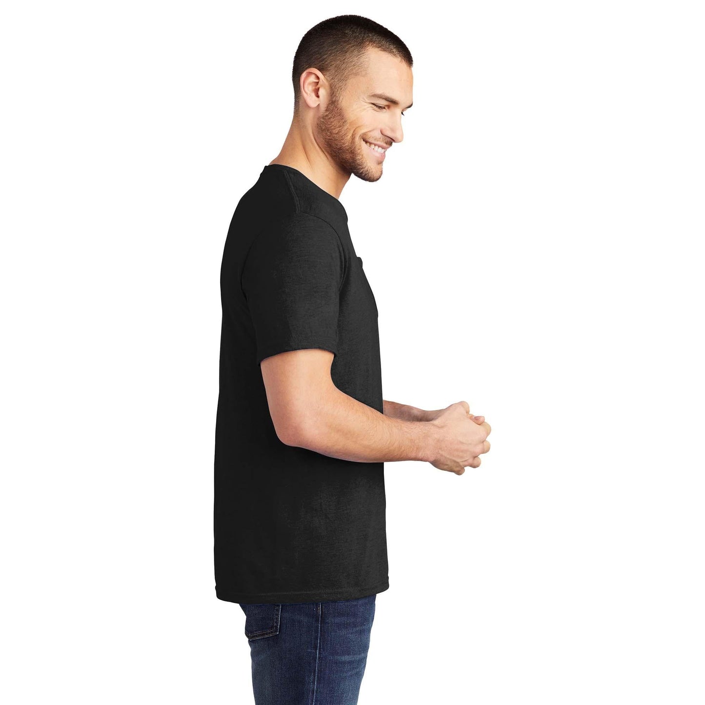 Black T-Shirts - District - Soft Cotton Blend - Comfortable Wear