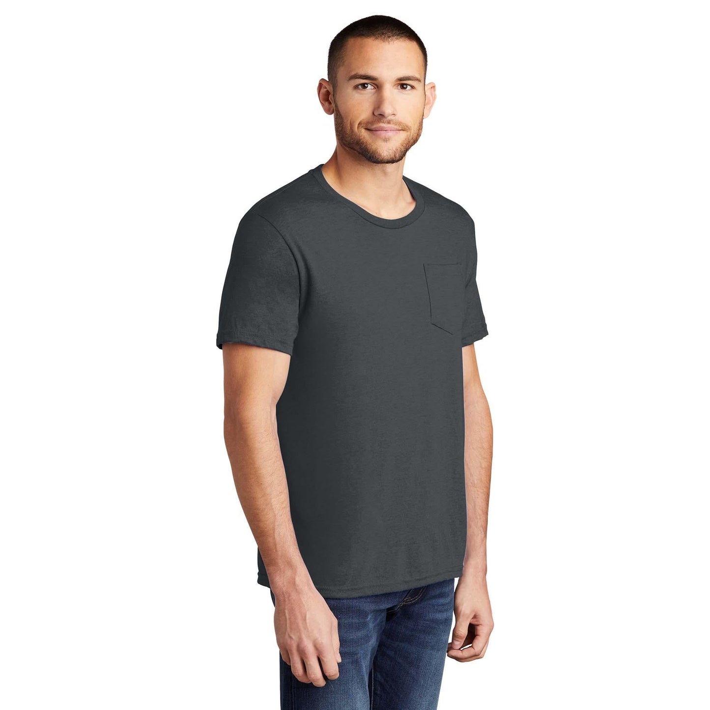 Black T-Shirts - District - Soft Cotton Blend - Comfortable Wear