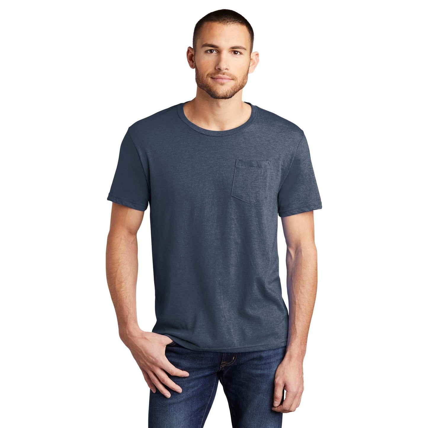 Black T-Shirts - District - Soft Cotton Blend - Comfortable Wear