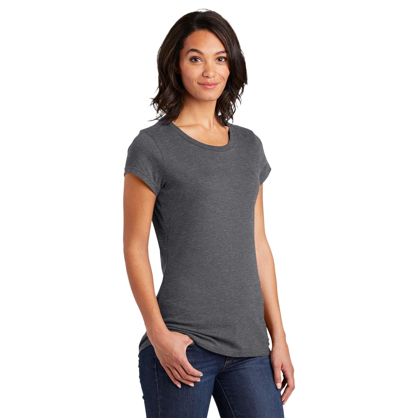 Black T-Shirts - District - Soft Cotton Tee - Comfortable Fit