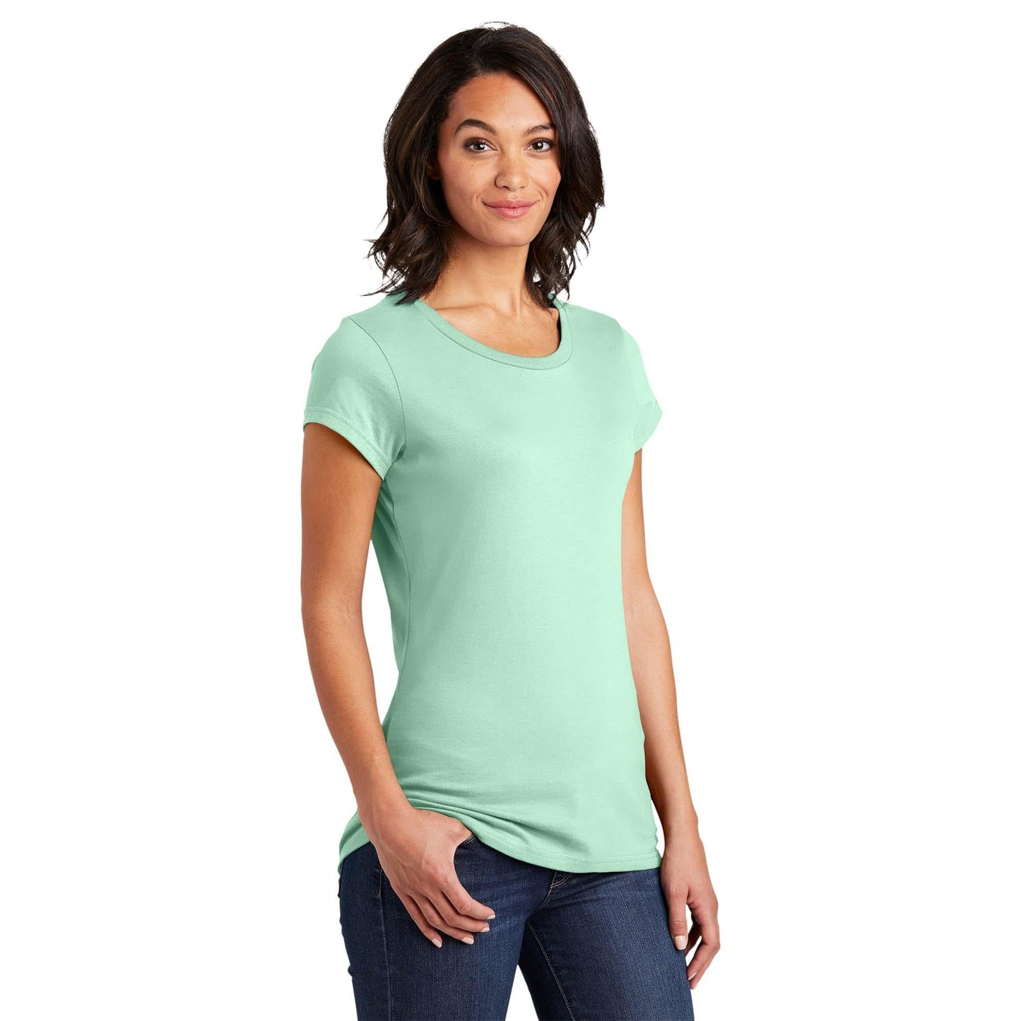 Black T-Shirts - District - Soft Cotton Tee - Comfortable Fit