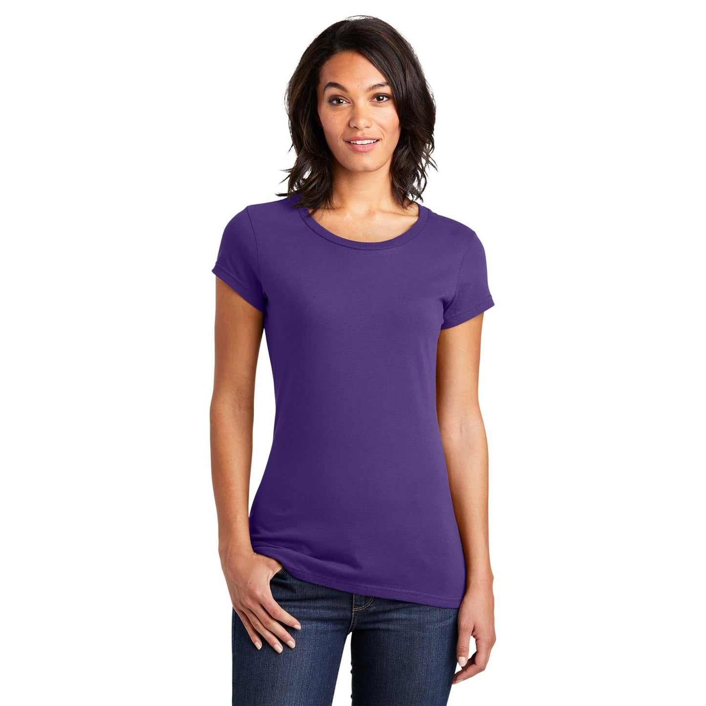 Black T-Shirts - District - Soft Cotton Tee - Comfortable Fit