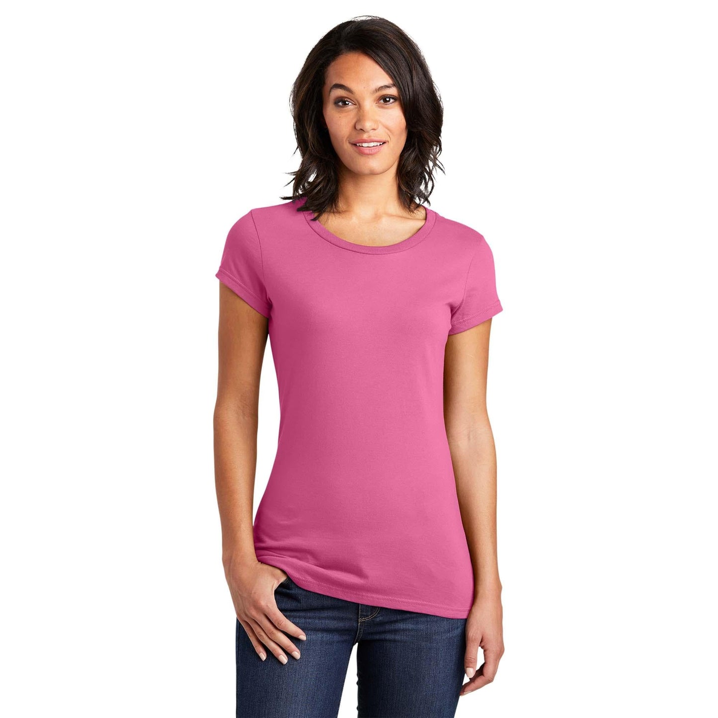 Black T-Shirts - District - Soft Cotton Tee - Comfortable Fit