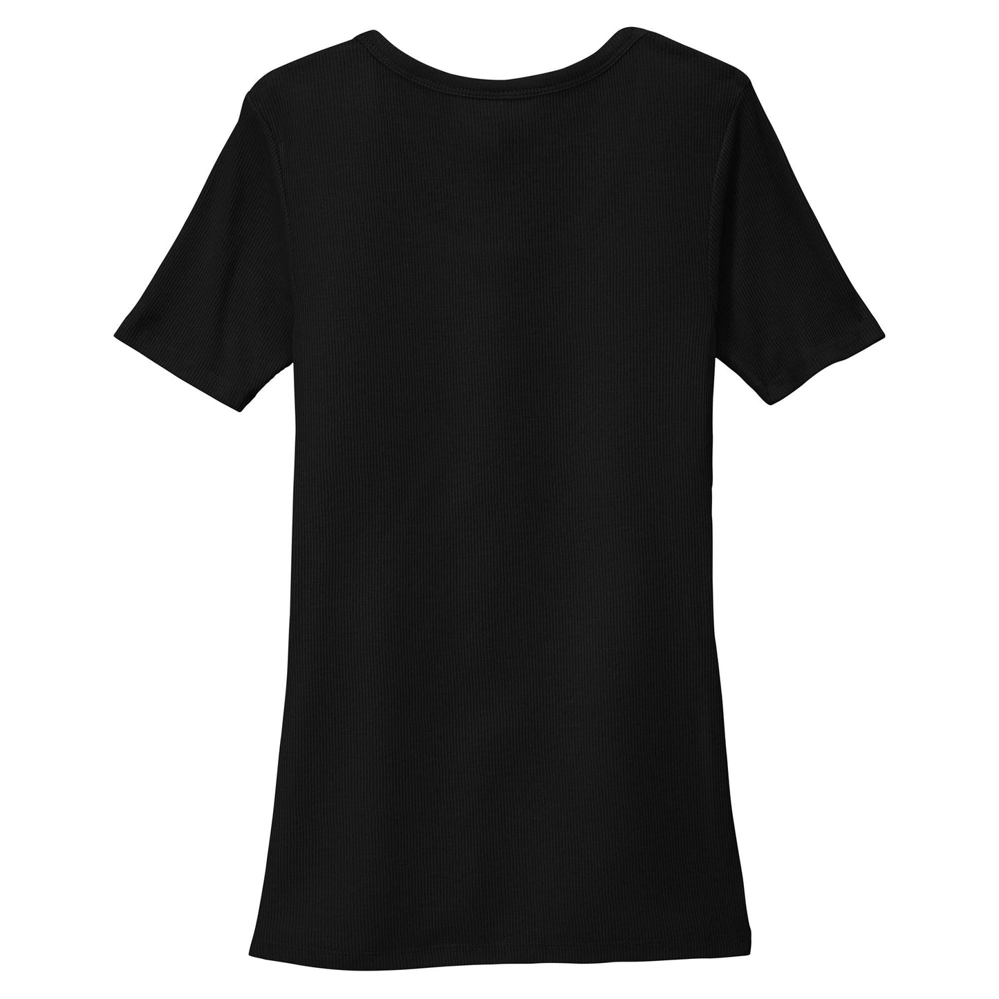 Black T-Shirts - District - Rib Knit Tee