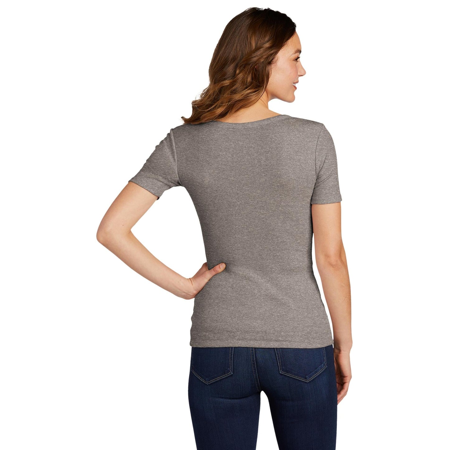 Black T-Shirts - District - Rib Knit Tee