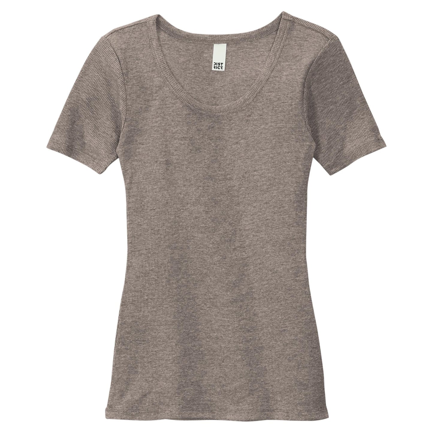 Black T-Shirts - District - Rib Knit Tee