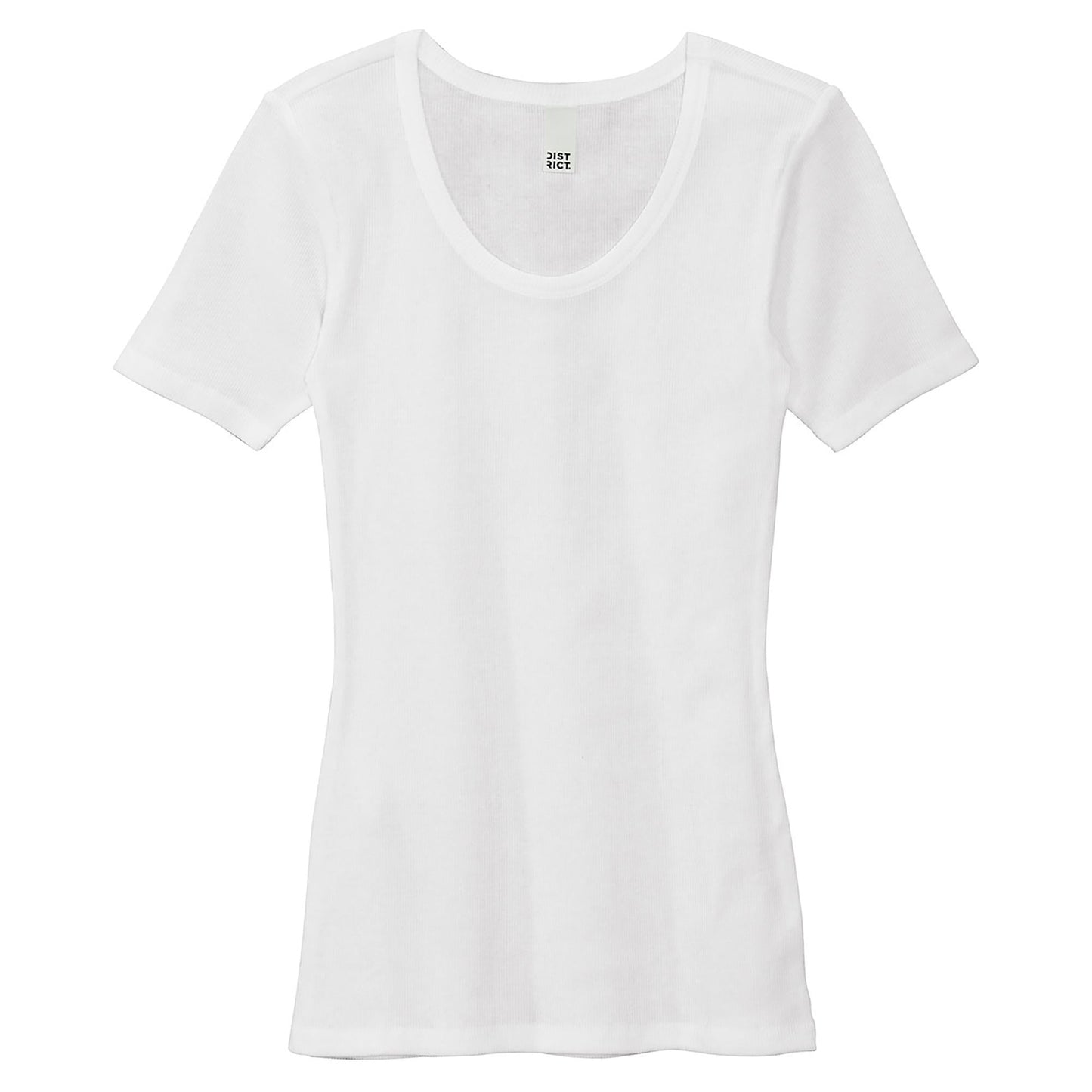 Black T-Shirts - District - Rib Knit Tee