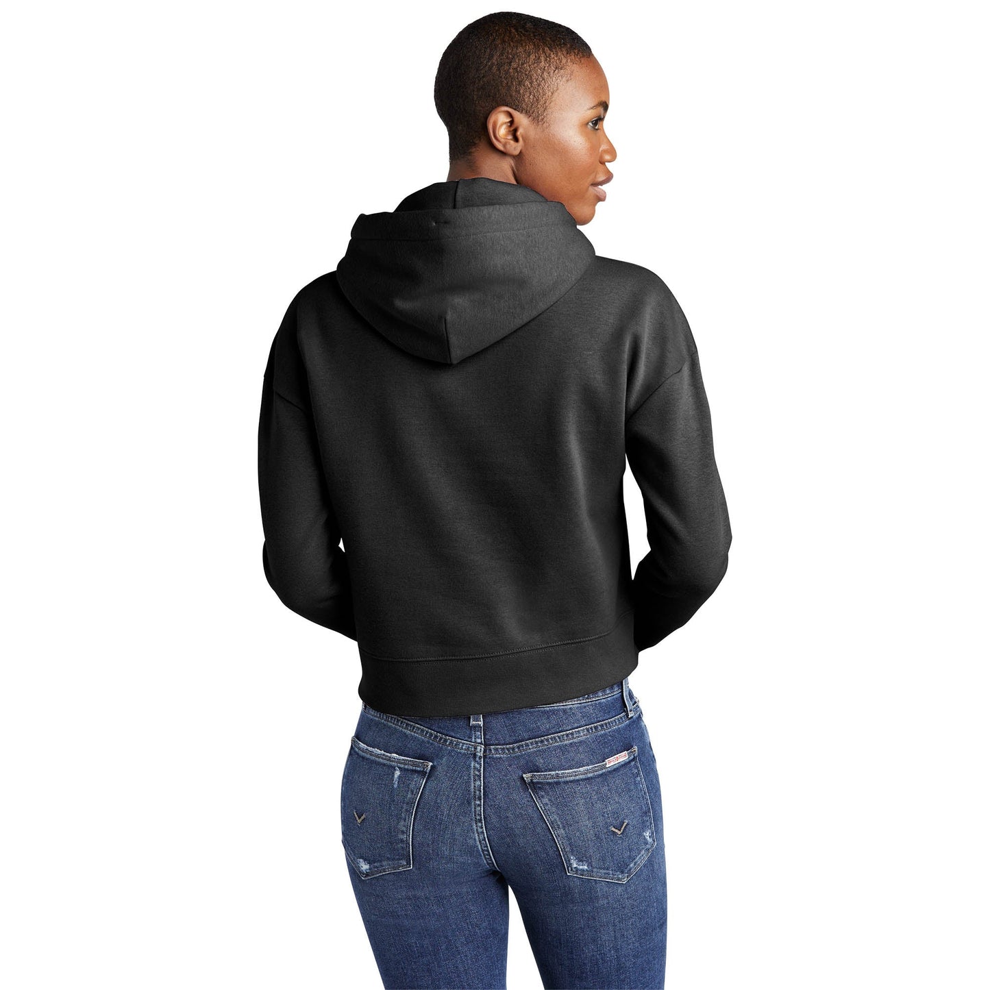 Black Sweatshirts - District - Soft Fleece Hoodie - Cozy