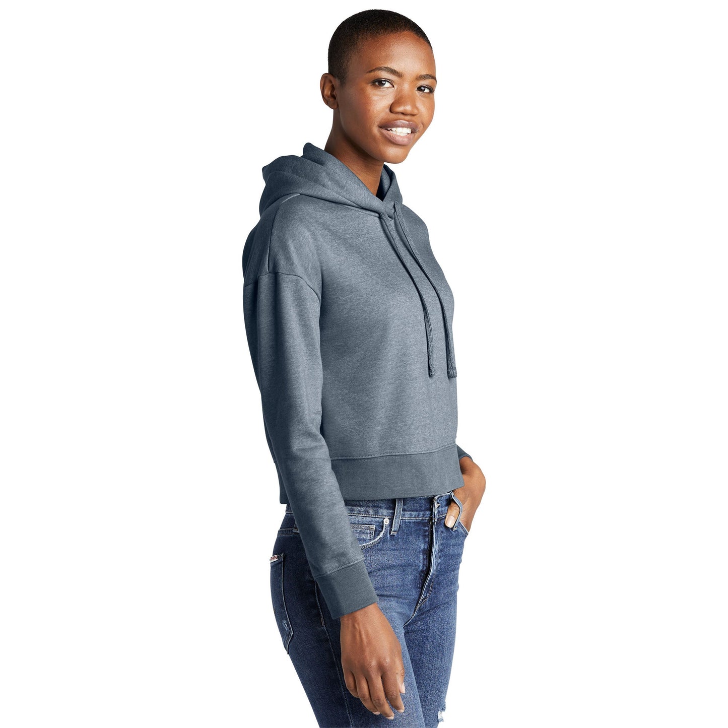 Black Sweatshirts - District - Soft Fleece Hoodie - Cozy