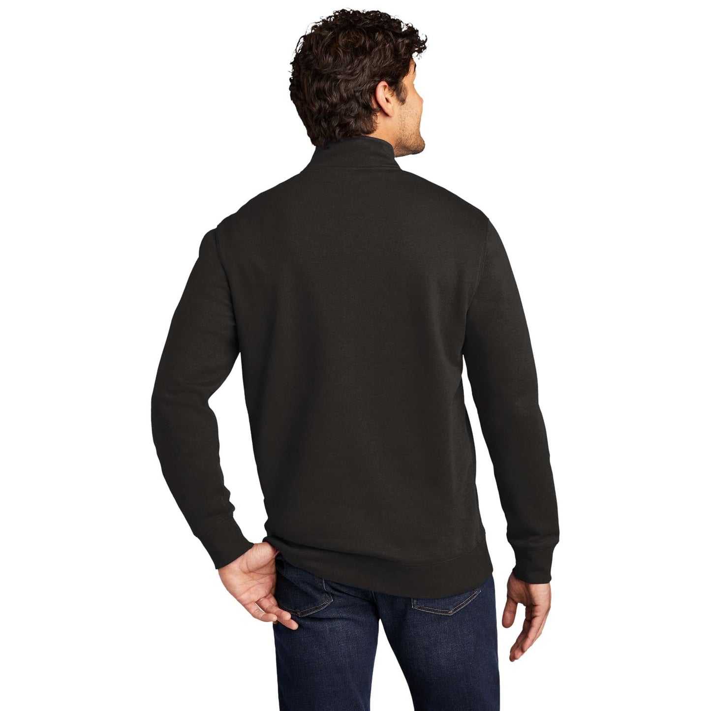 Jet Black Sweatshirt - District - Soft Fleece - Quality Fabric