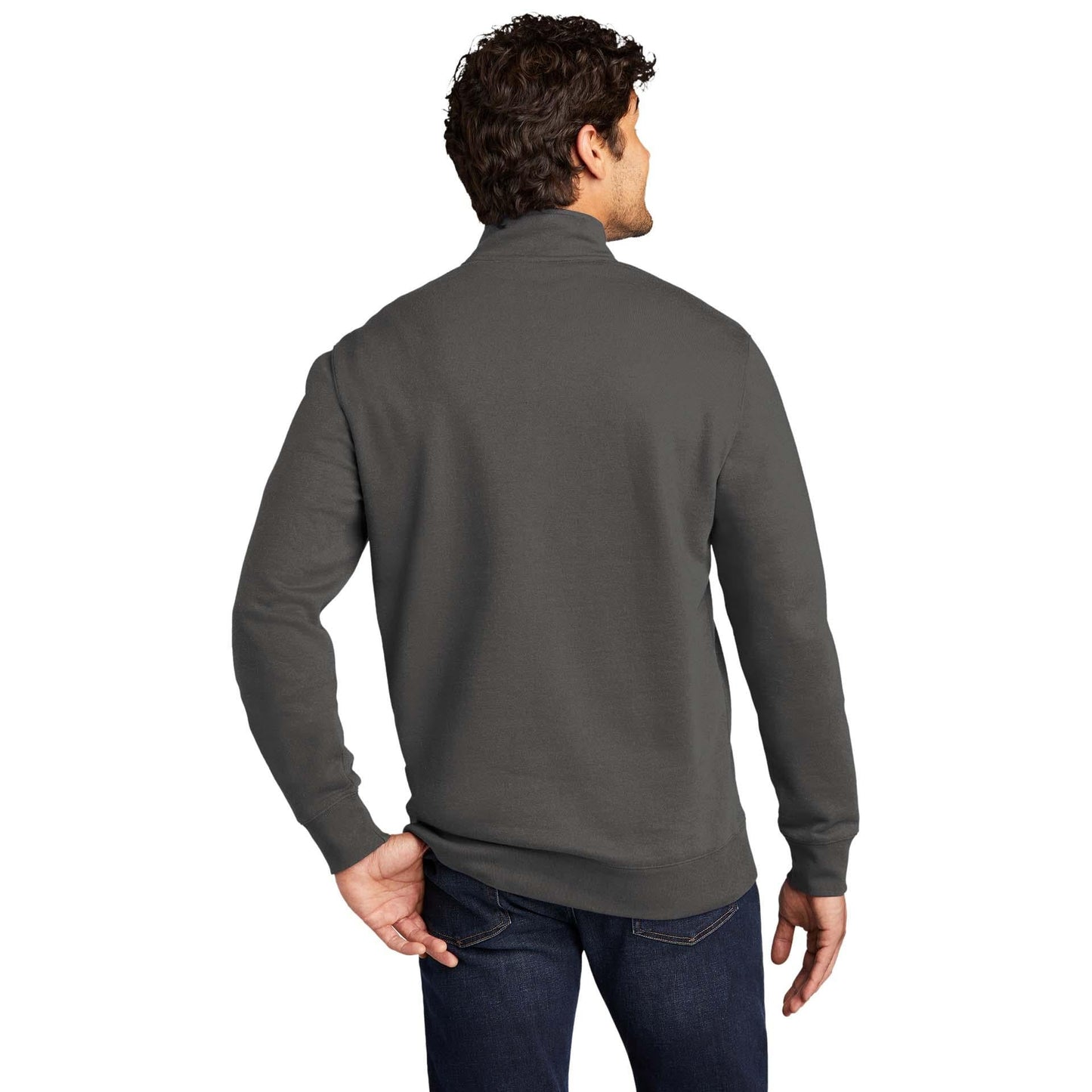 Jet Black Sweatshirt - District - Soft Fleece - Quality Fabric
