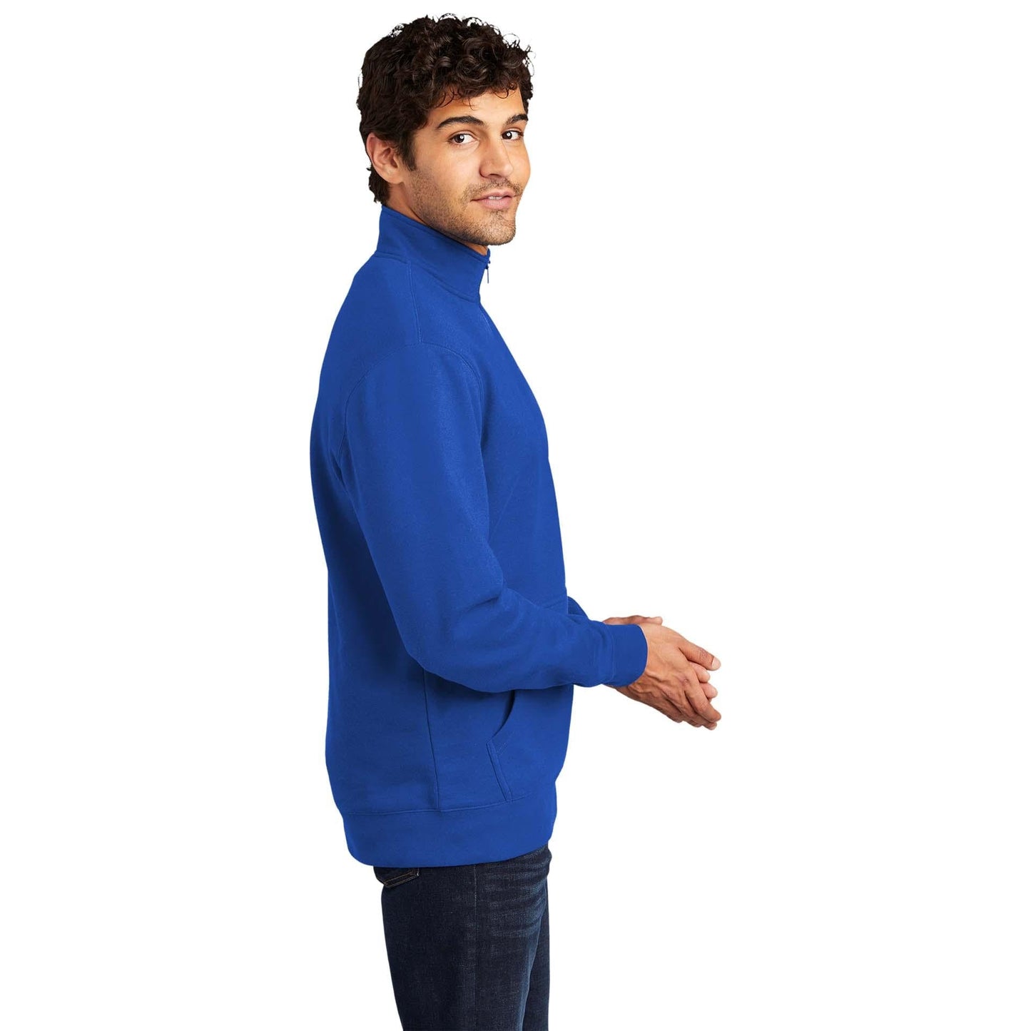 Jet Black Sweatshirt - District - Soft Fleece - Quality Fabric