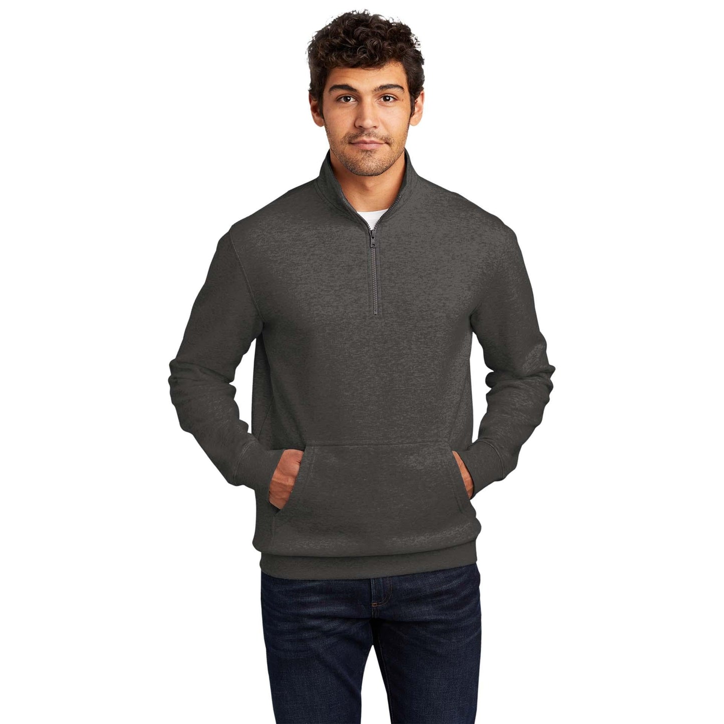 Jet Black Sweatshirt - District - Soft Fleece - Quality Fabric